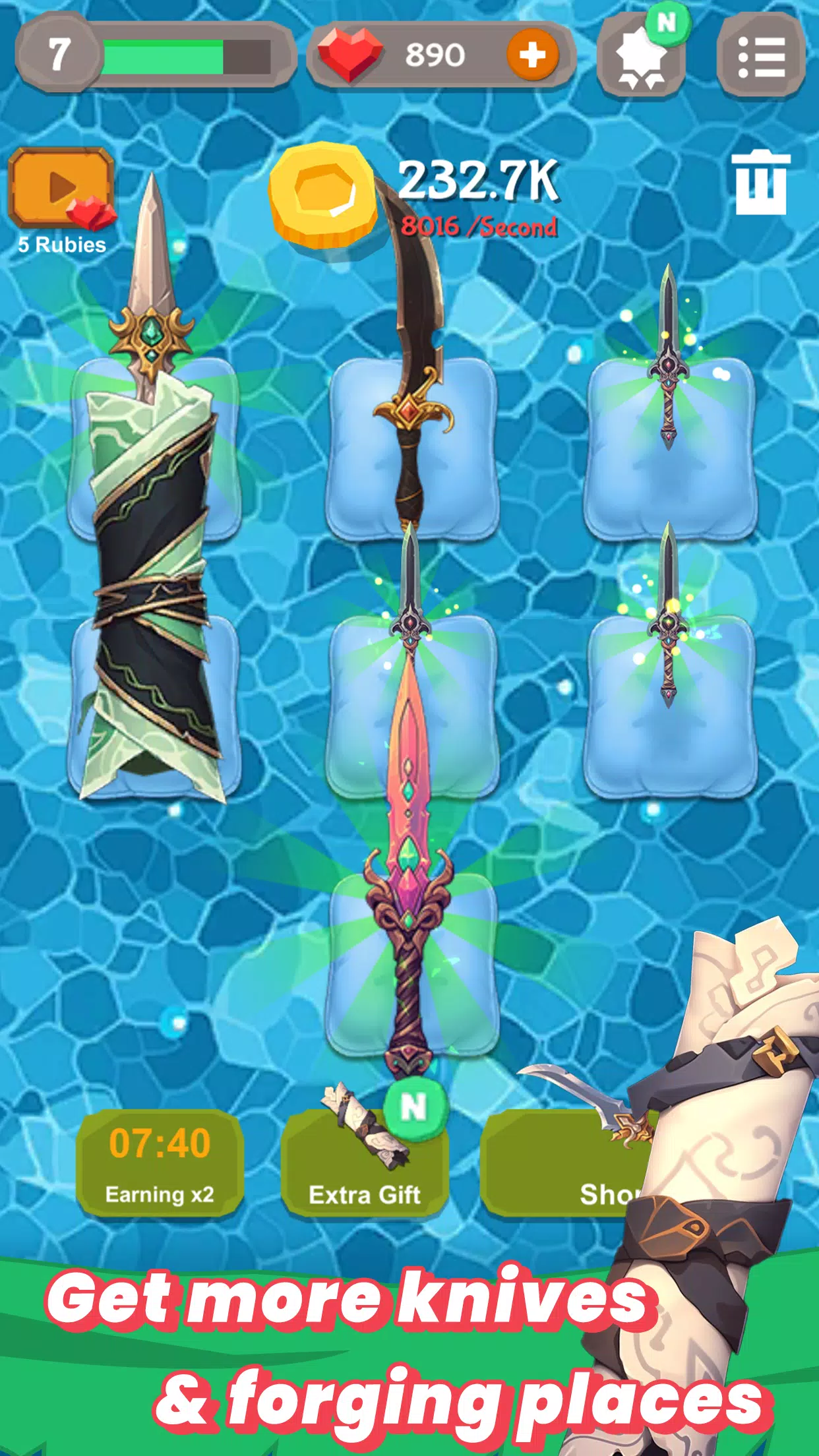 合并小刀 - 挂机锻造大亨