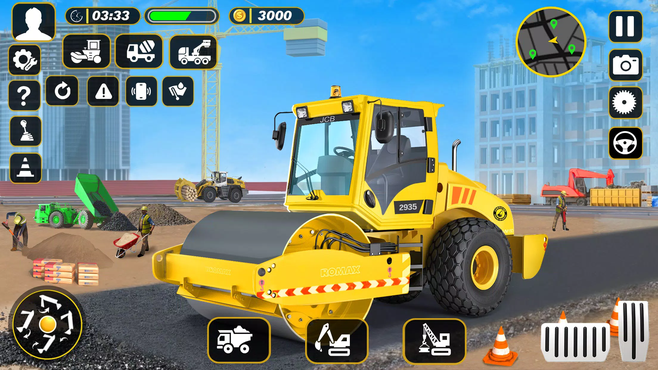 JCB建筑挖掘机3D JCB建筑挖掘机3D