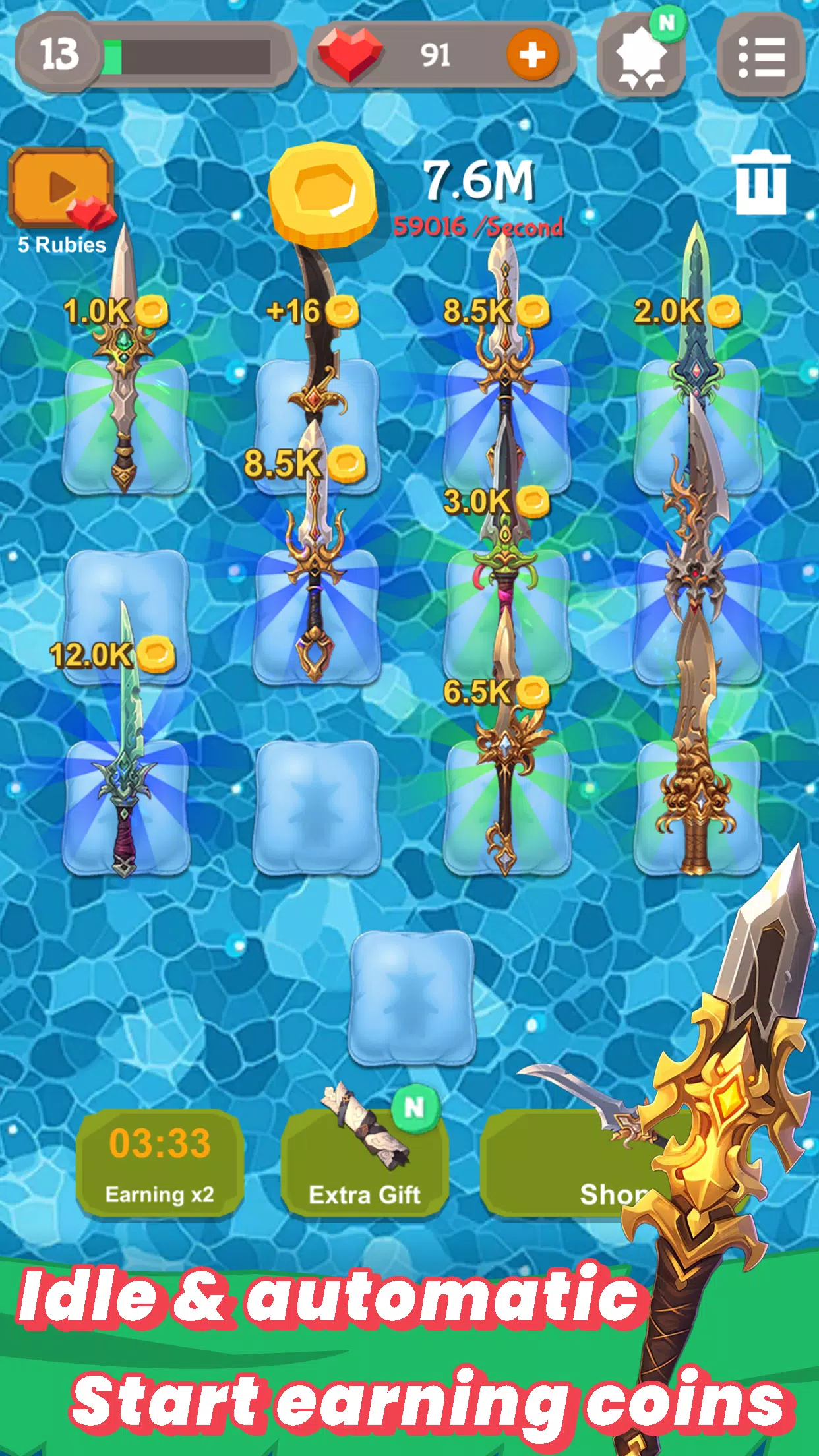 合并小刀 - 挂机锻造大亨