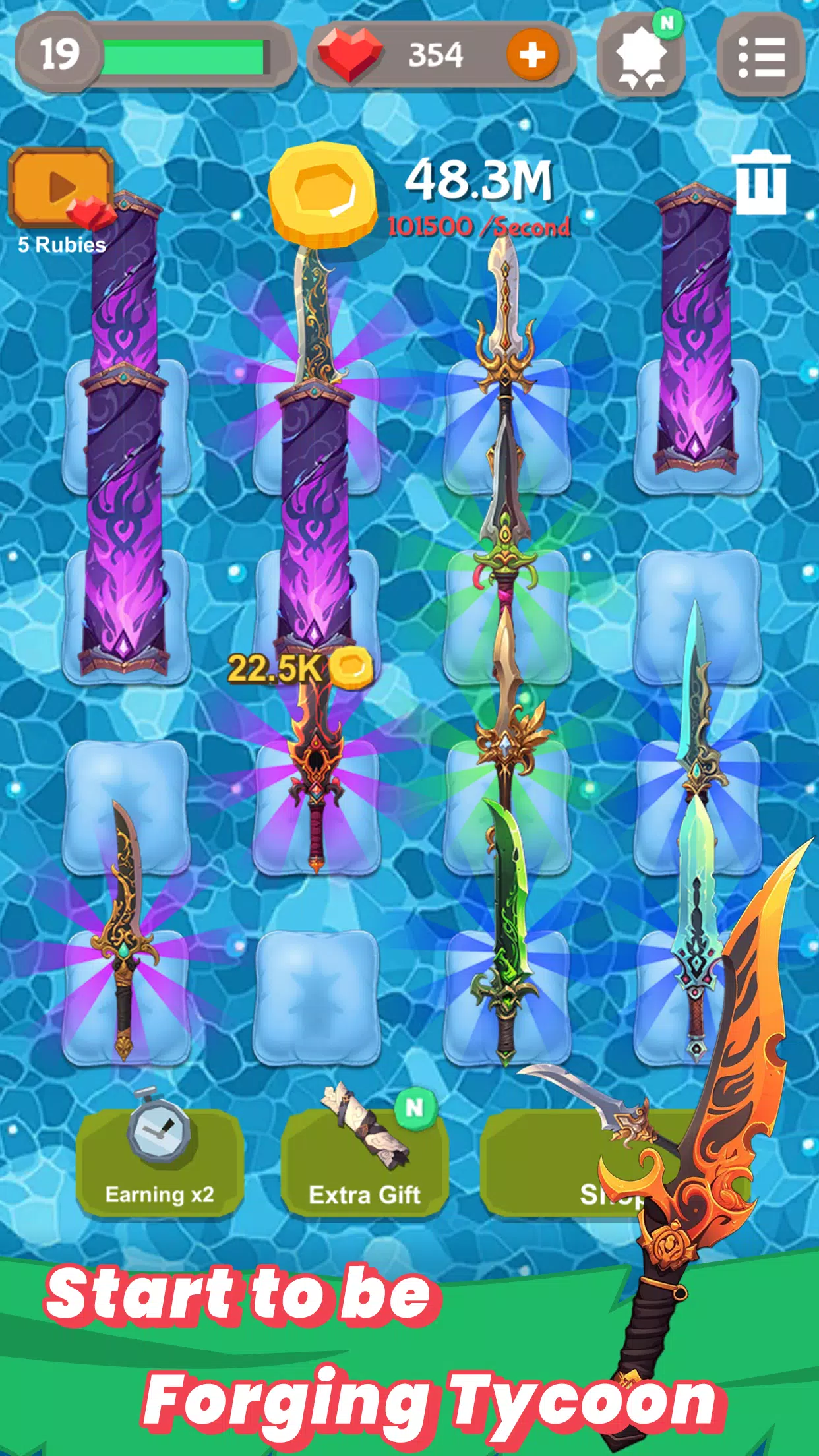 合并小刀 - 挂机锻造大亨