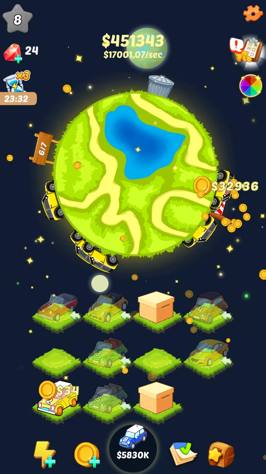 闲置汽车合并世界 闲置汽车合并世界