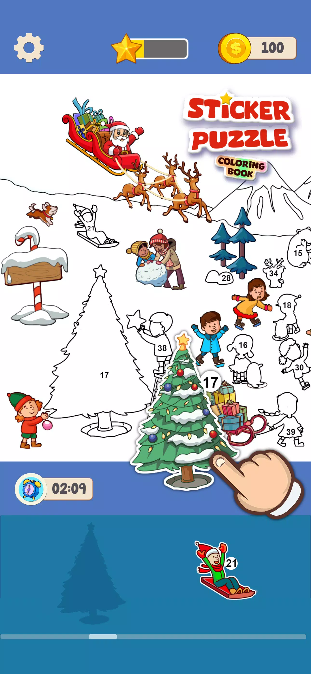 贴纸拼图-彩色书 贴纸拼图-彩色书