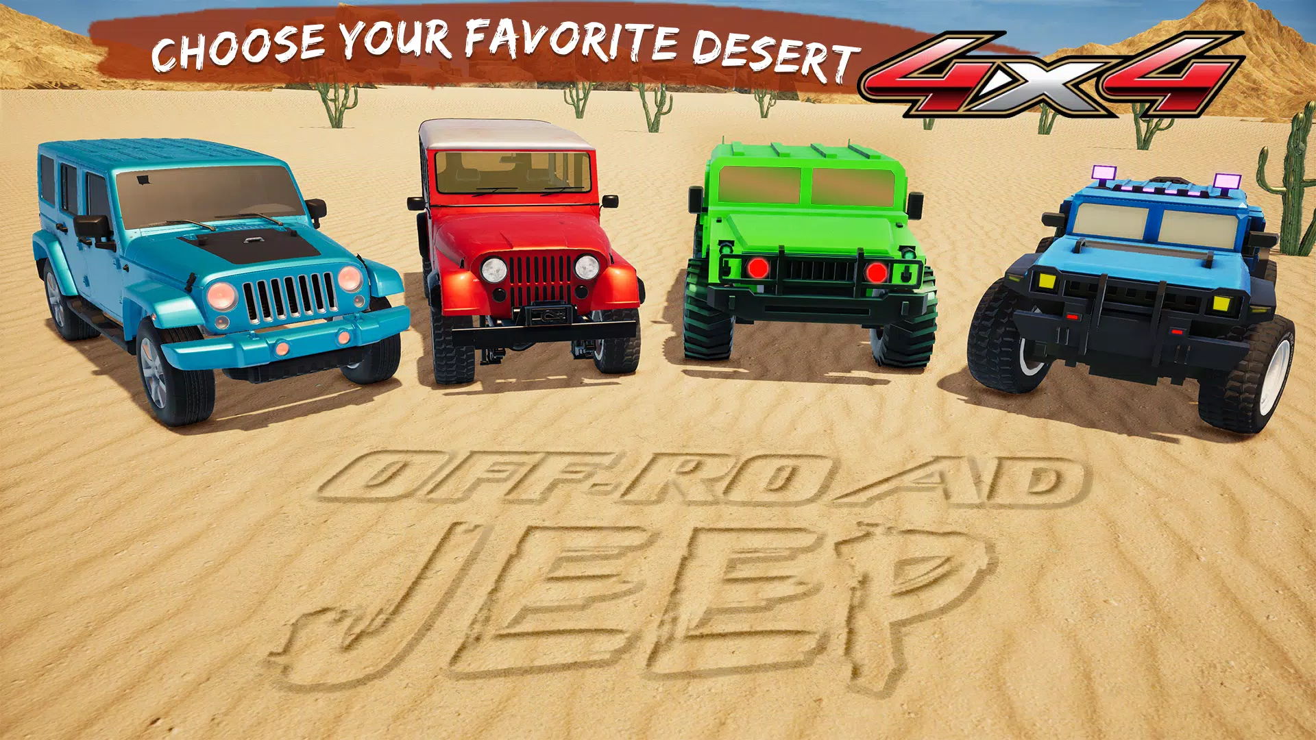 吉普驾驶特技3D游戏