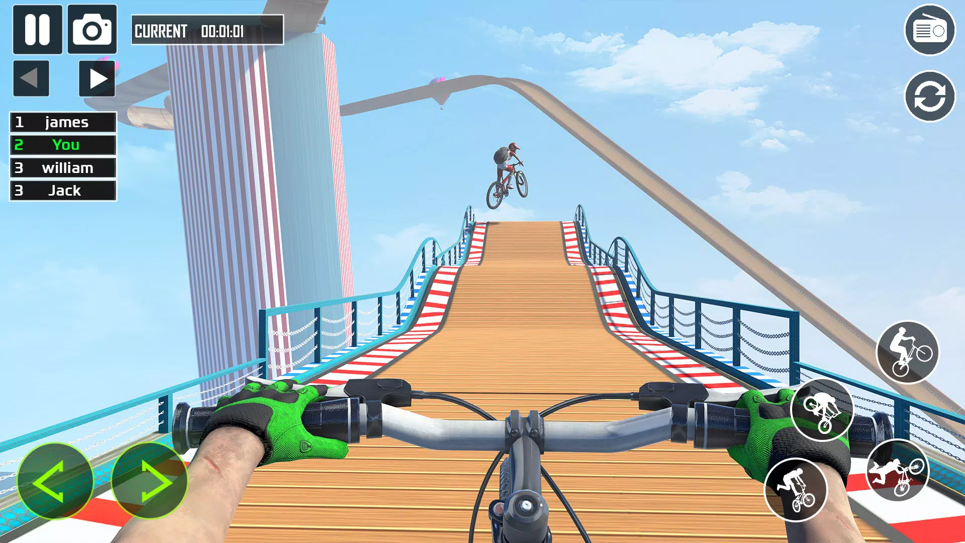 真正的比赛BMX周期特技游戏 真正的比赛BMX周期特技游戏