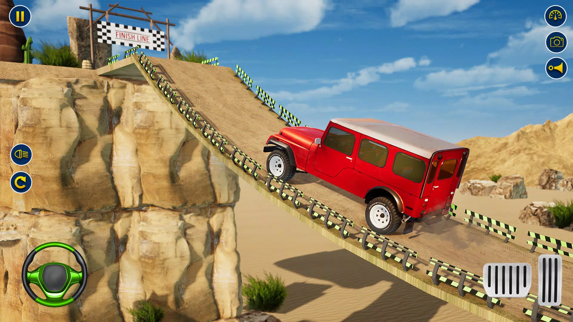 吉普驾驶特技3D游戏