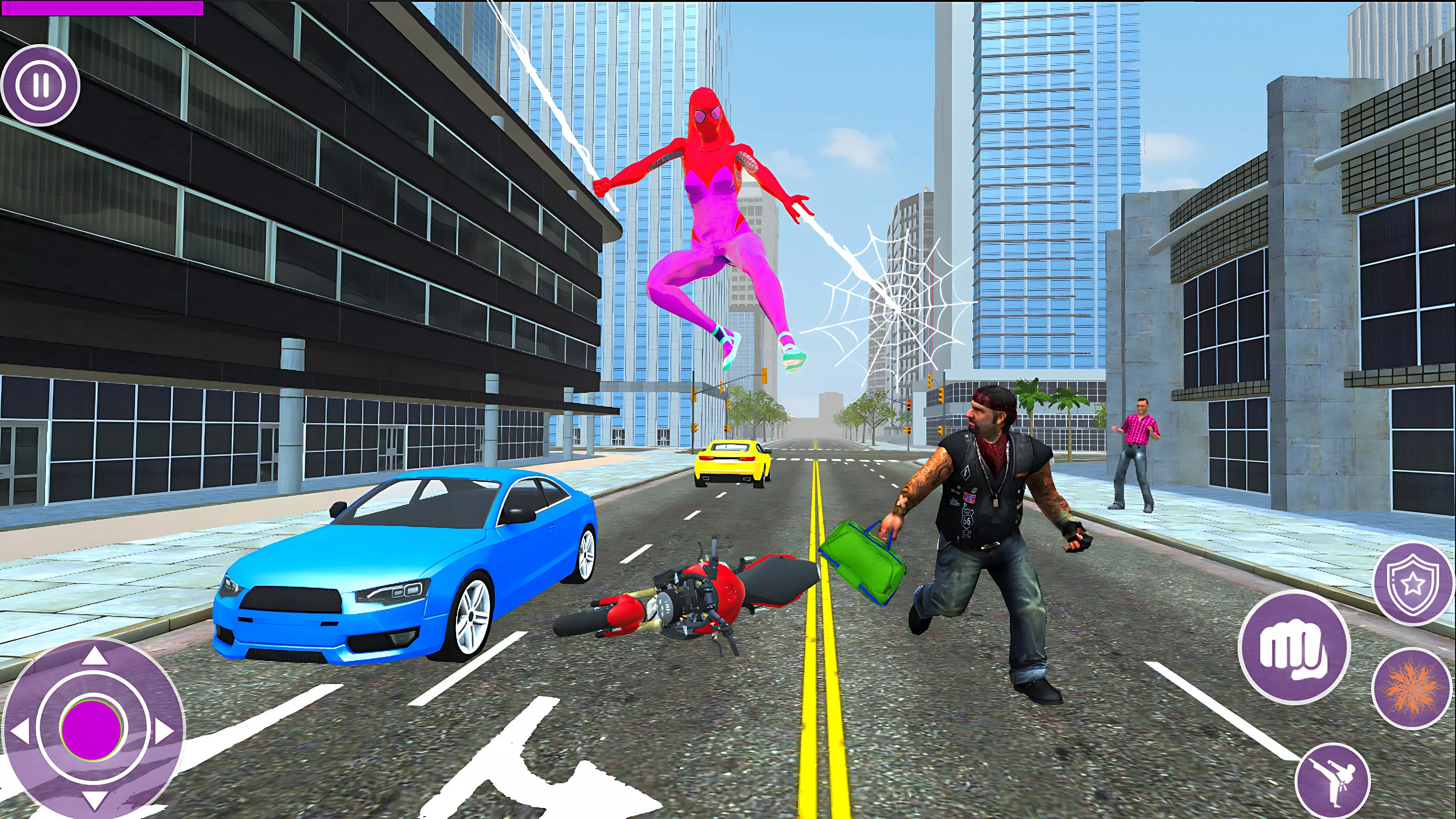 蜘蛛英雄女孩格斗游戏 蜘蛛英雄女孩格斗游戏