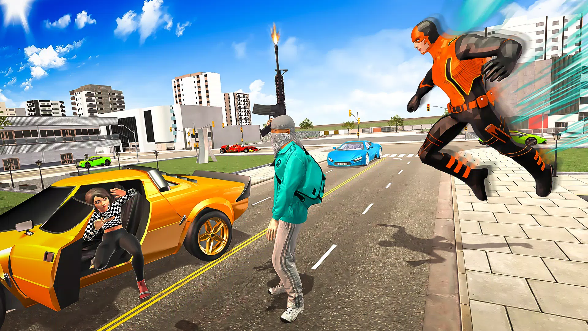 超级铁绳英雄救援3D