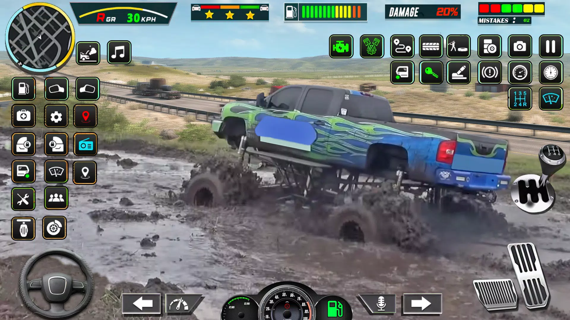 泥浆车游戏：怪物卡车