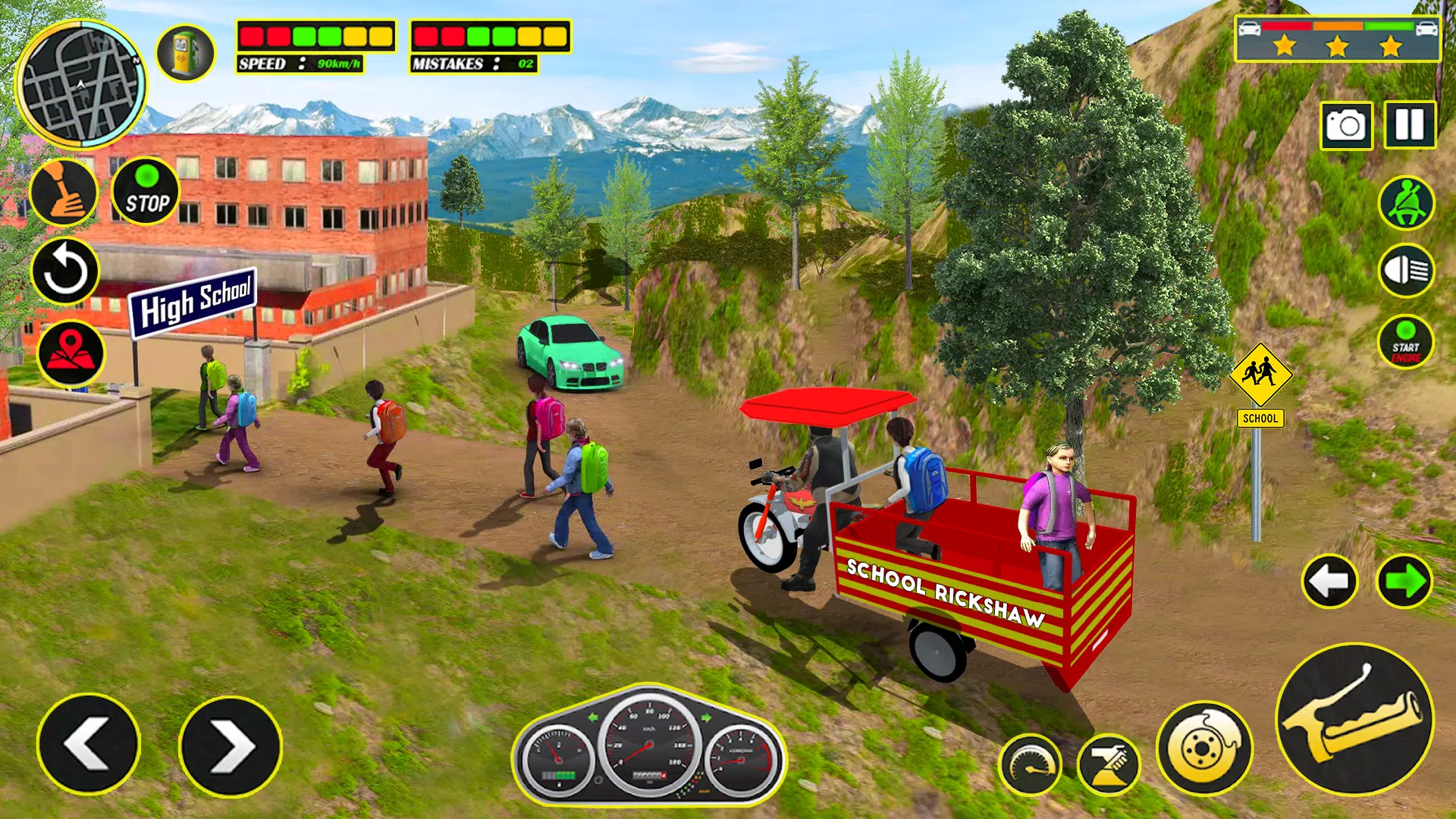 学校汽车人力车模拟器 学校汽车人力车模拟器