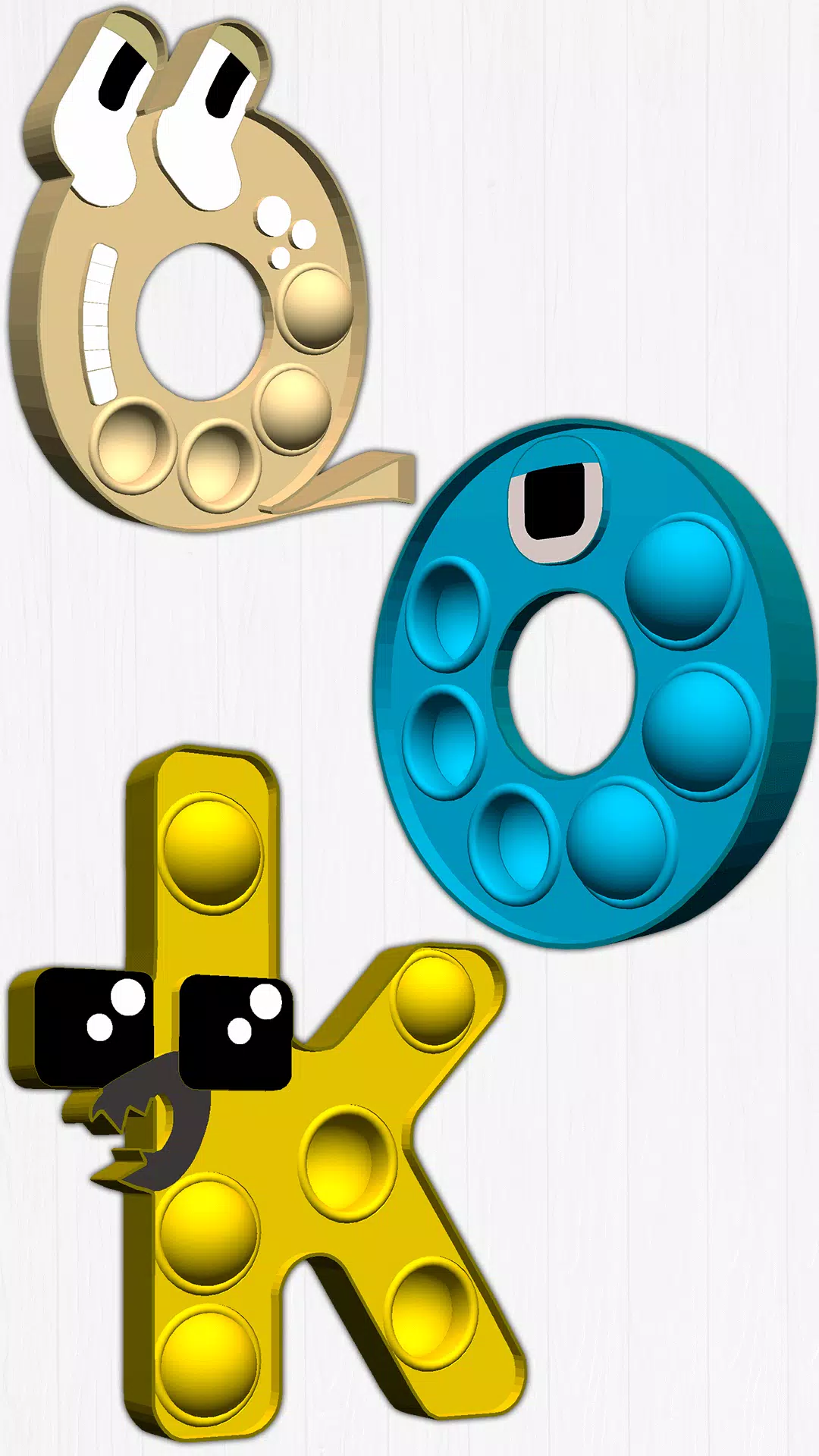 Pop-It字母表Lore 3D Giant Pop-It字母表Lore 3D Giant