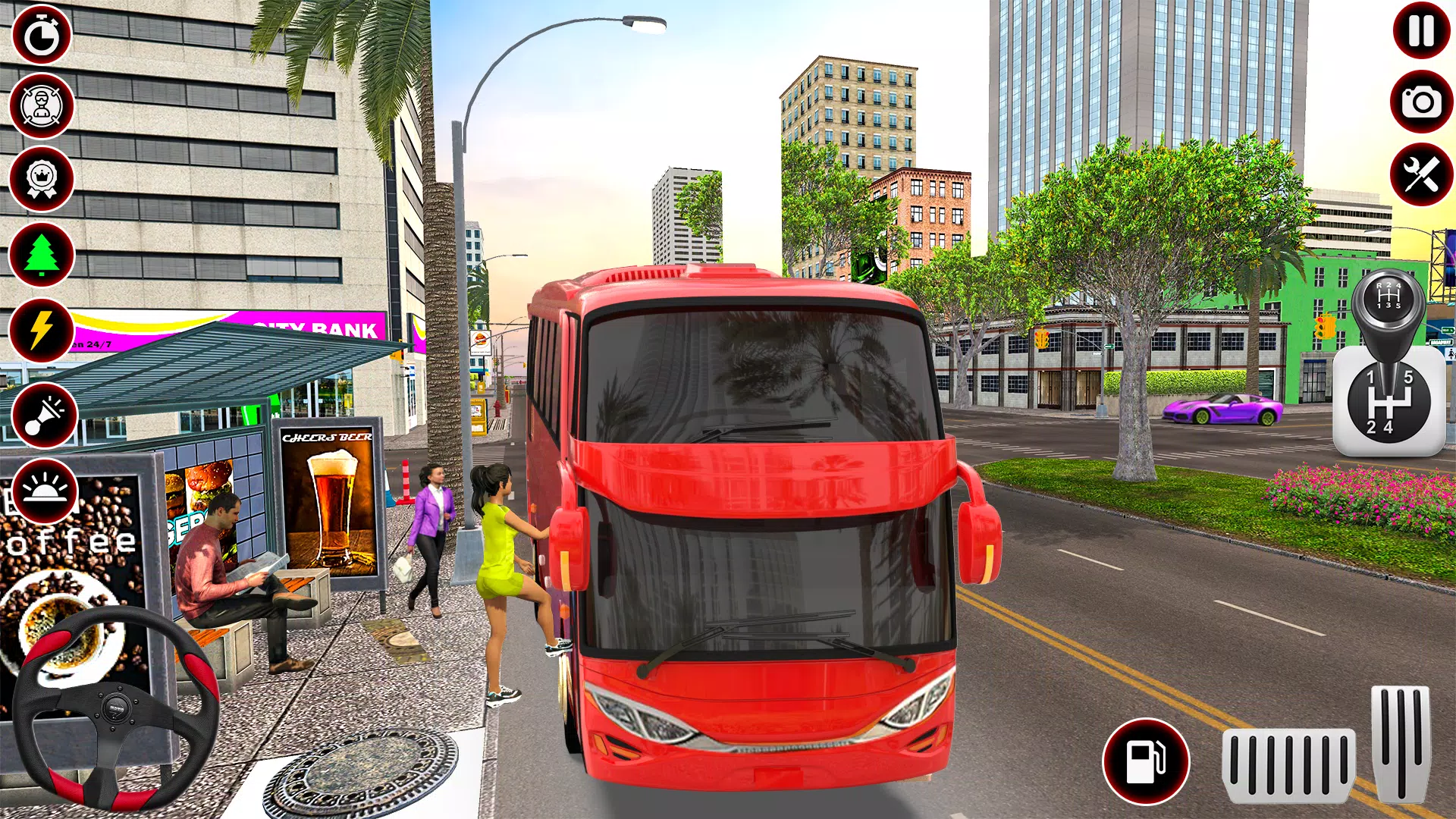 疯狂的 教练 公共汽车 模拟器 疯狂的 教练 公共汽车 模拟器