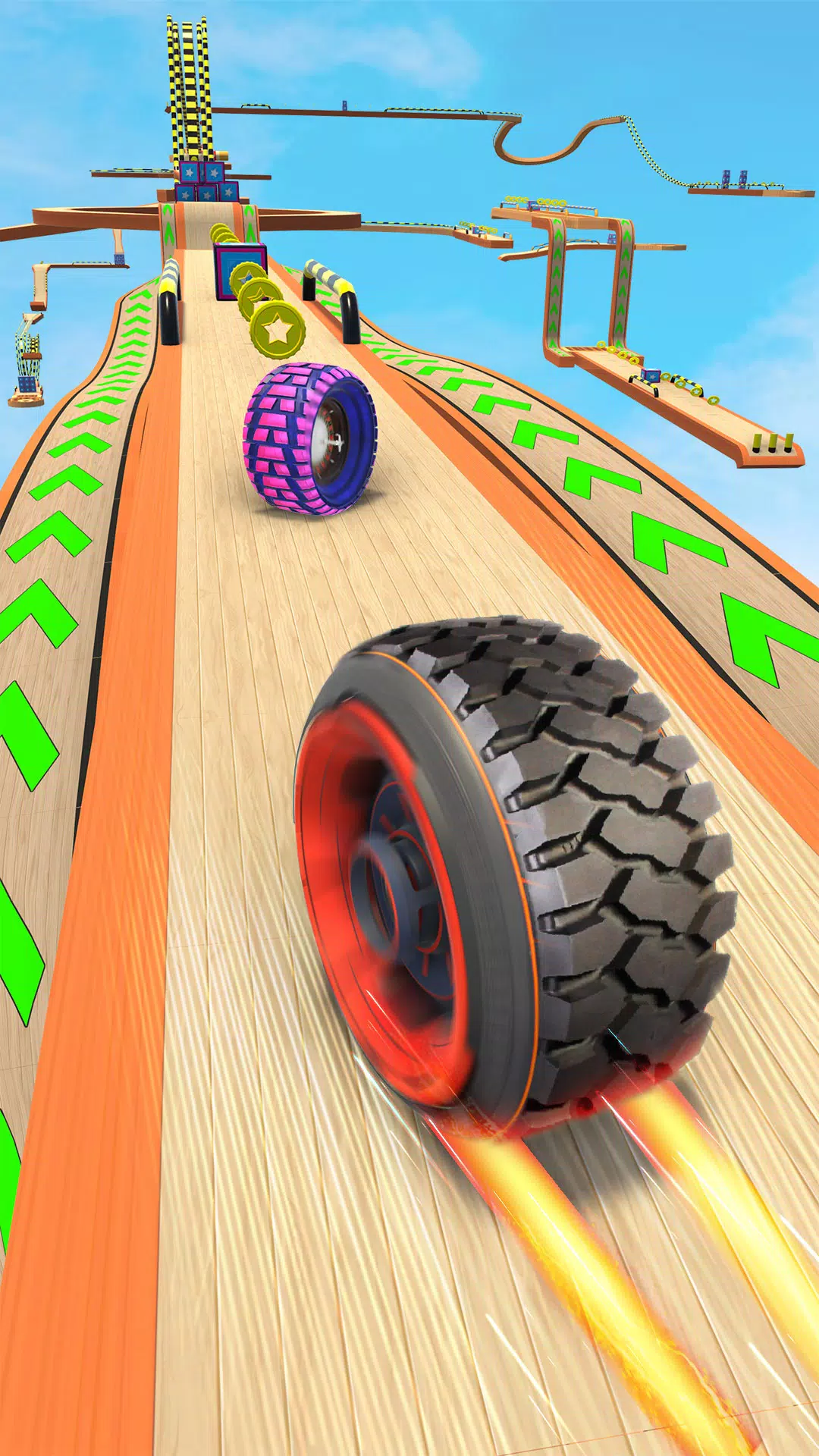 滚动冒险轮胎游戏