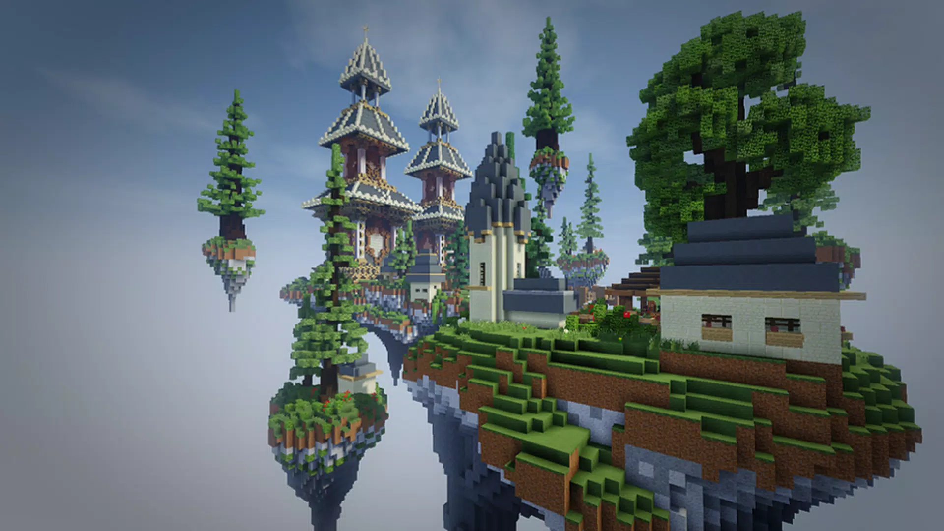 Minecraft PE 2024 的天空地图