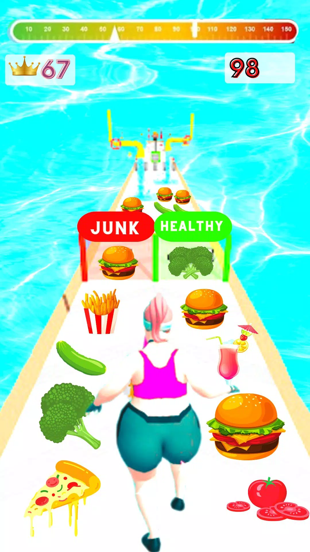 Body Race Run 3d fat 2 fit