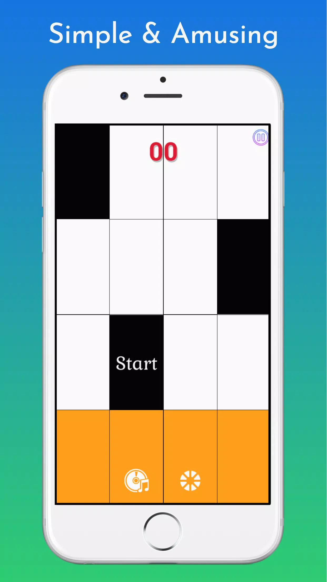 白色瓷砖:钢琴游戏 白色瓷砖:钢琴游戏