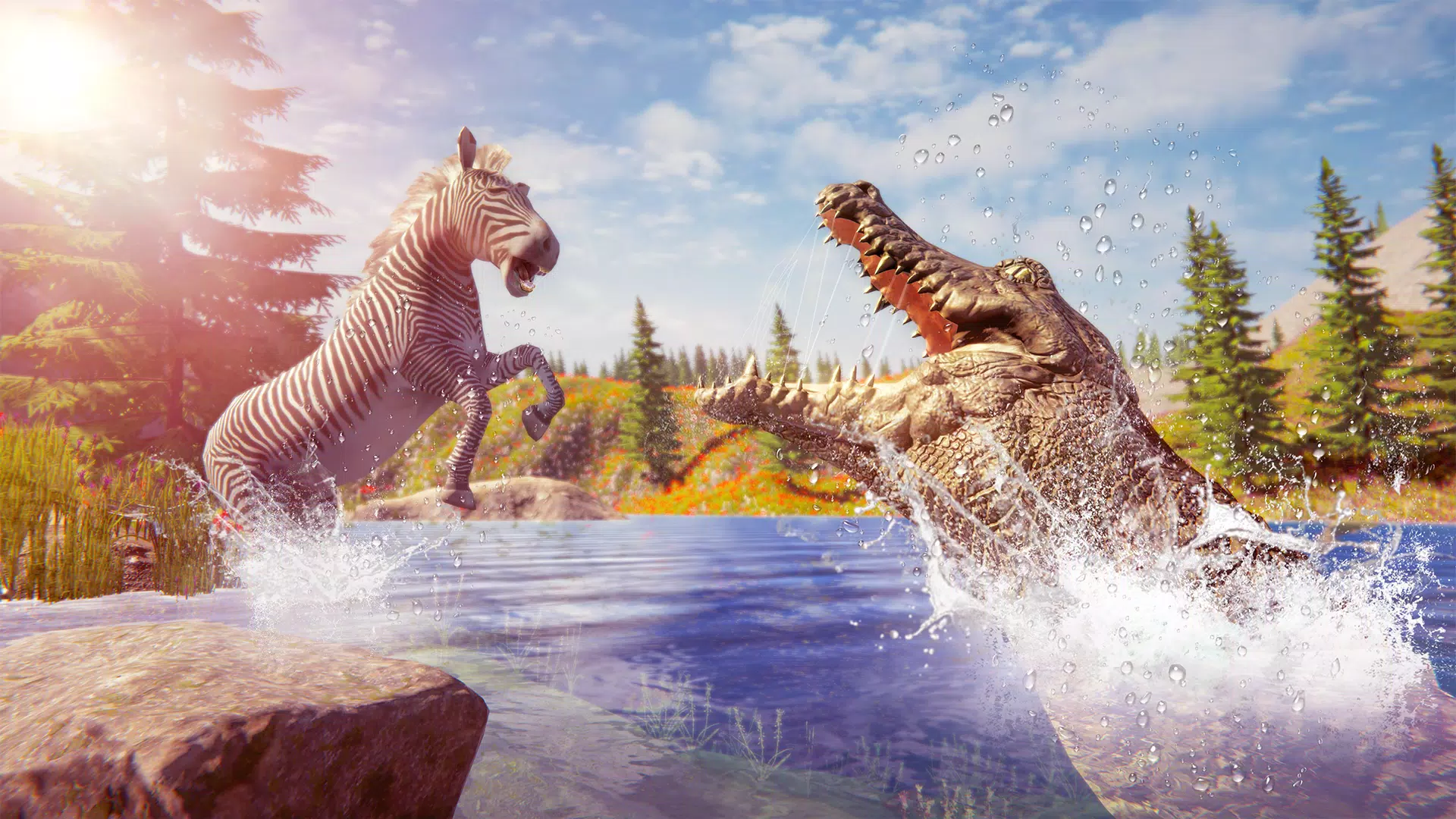 愤怒的鳄鱼野生动物狩猎游戏3D