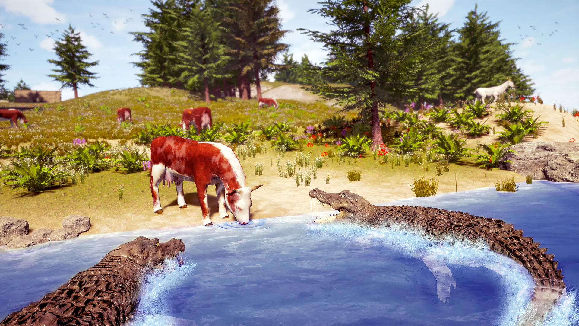 愤怒的鳄鱼野生动物狩猎游戏3D