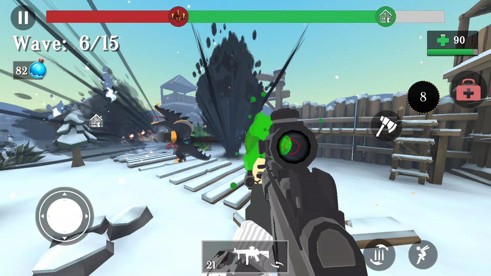 斯拉夫人VS蜥蜴：斯拉夫人的枪响