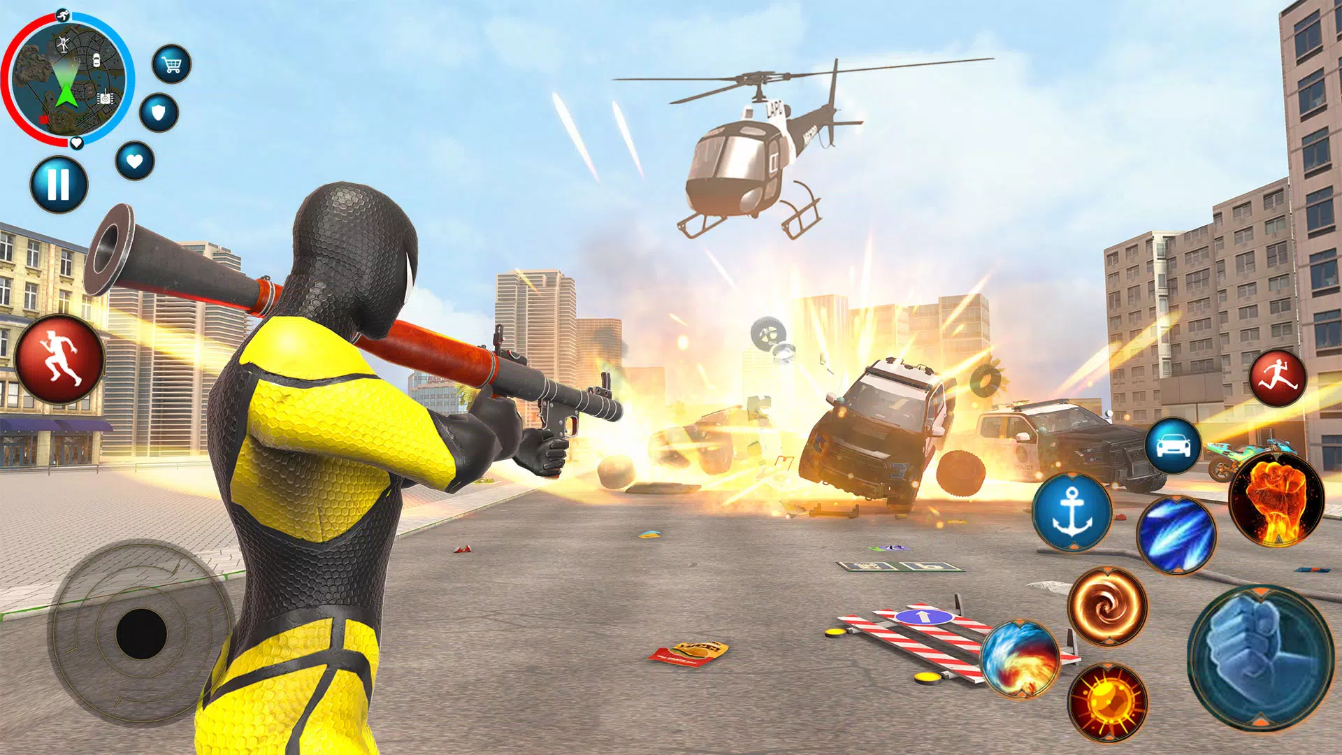 绳索英雄蜘蛛格斗游戏