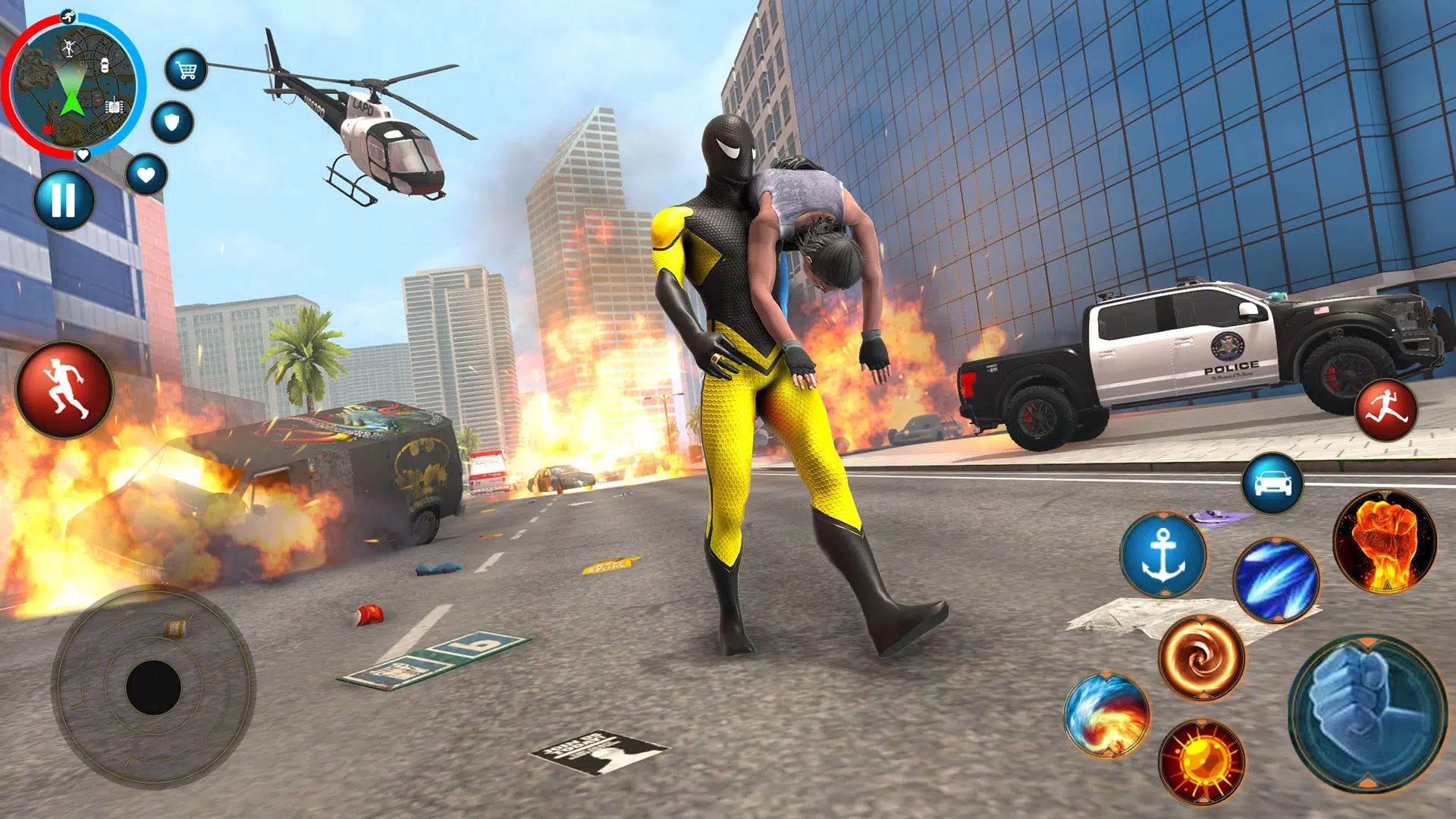 绳索英雄蜘蛛格斗游戏