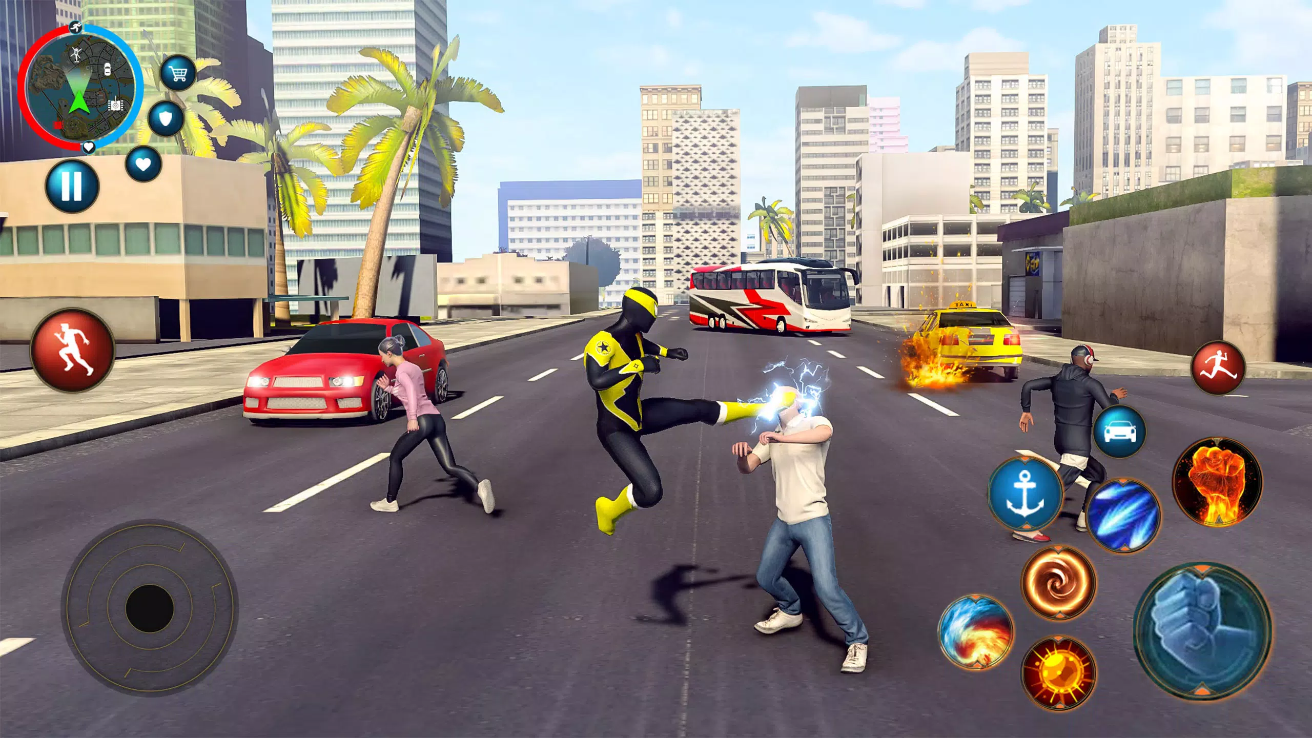 绳索英雄蜘蛛格斗游戏