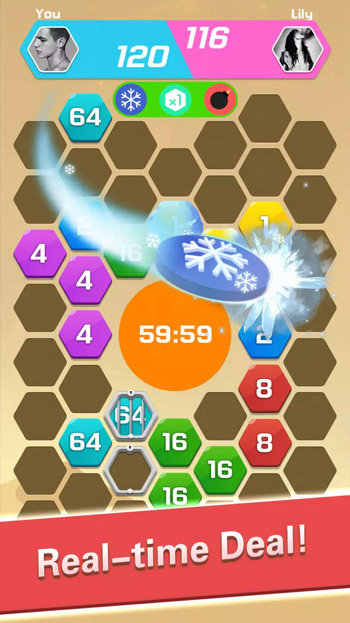 合并块拼图-2048 Hexa