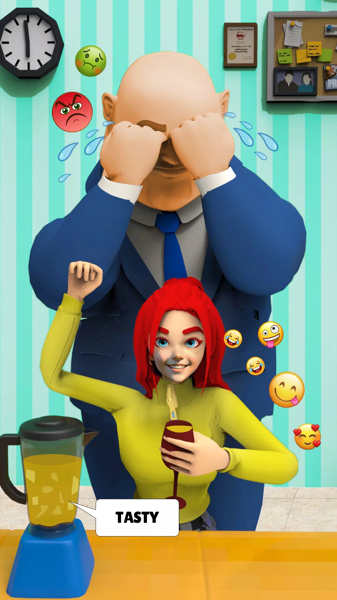 是或否，Food Prank Games 3D