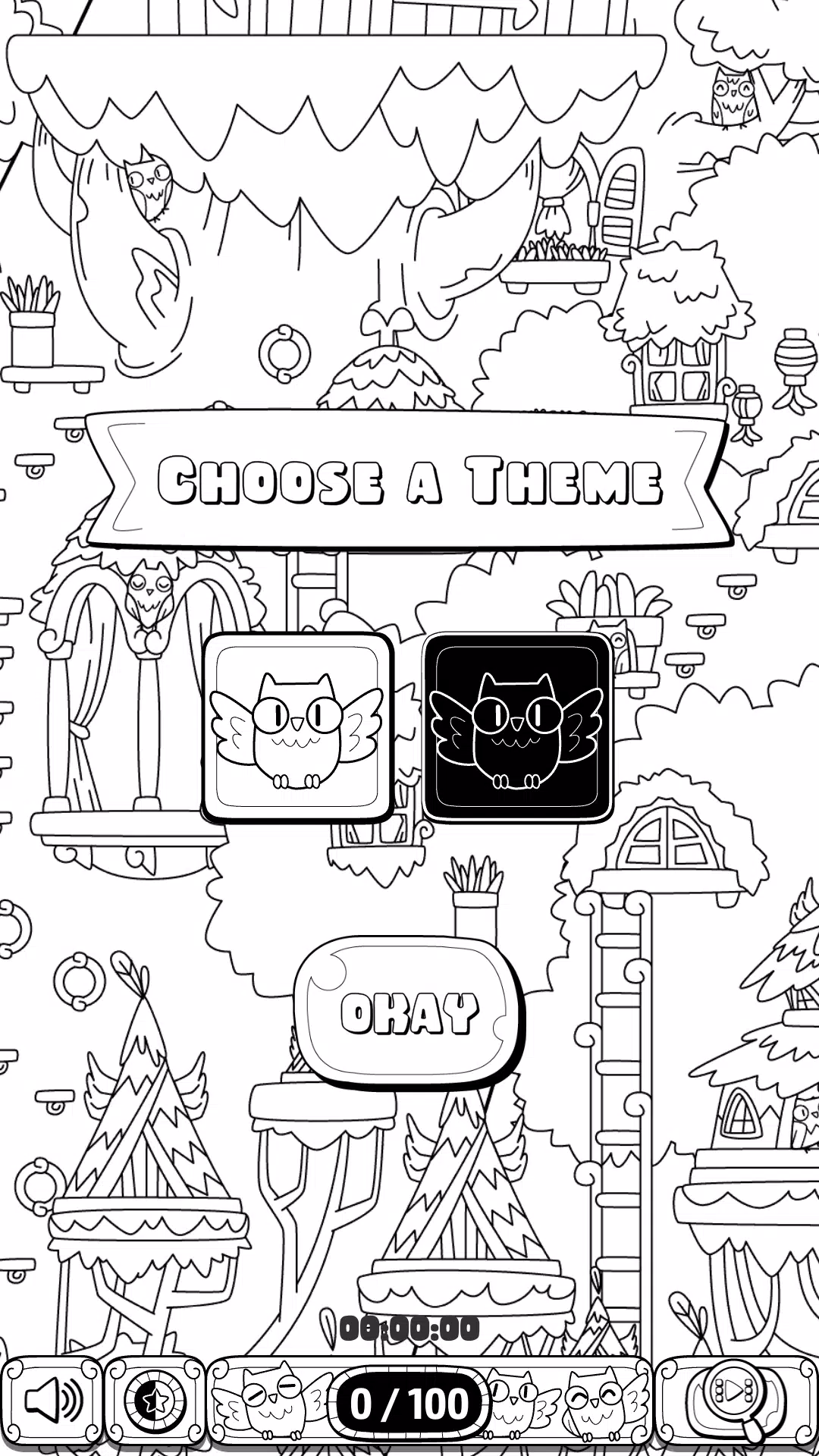 寻找100只隐藏的猫头鹰