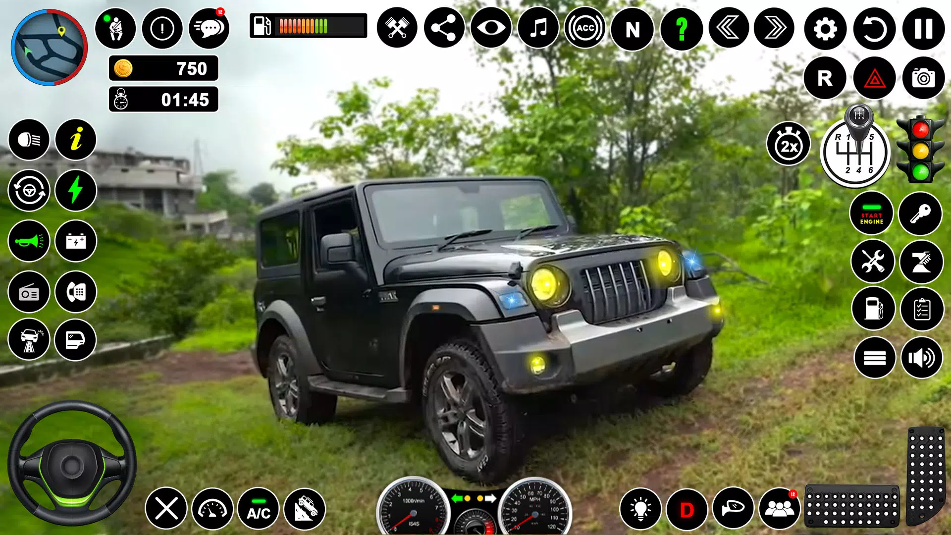 森林 吉普车 驾驶 吉普车 游戏 森林 吉普车 驾驶 吉普车 游戏