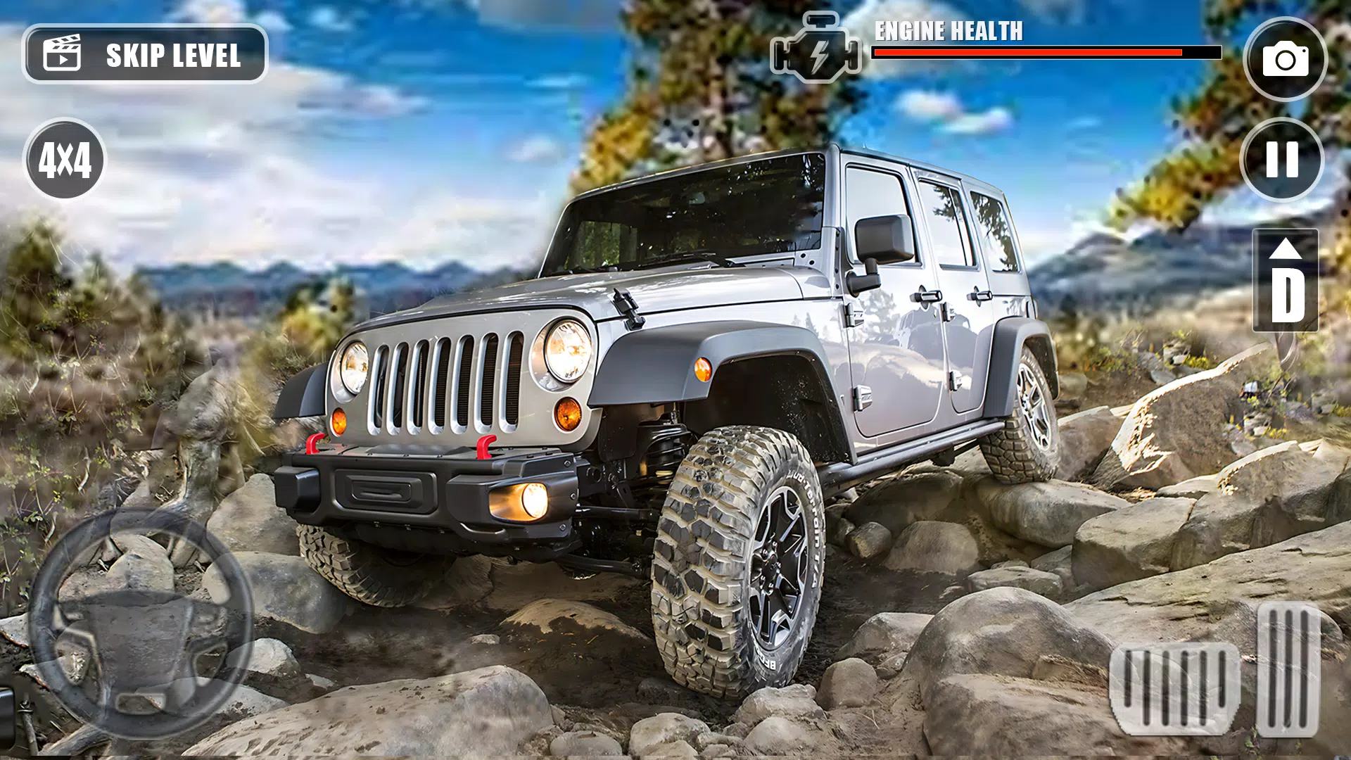 4x4吉普车越野车驾驶