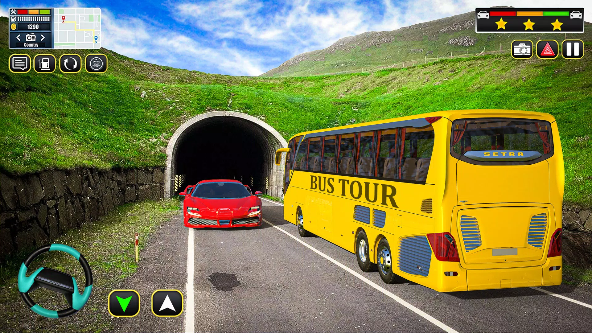 教练巴士驾驶 3D 运输