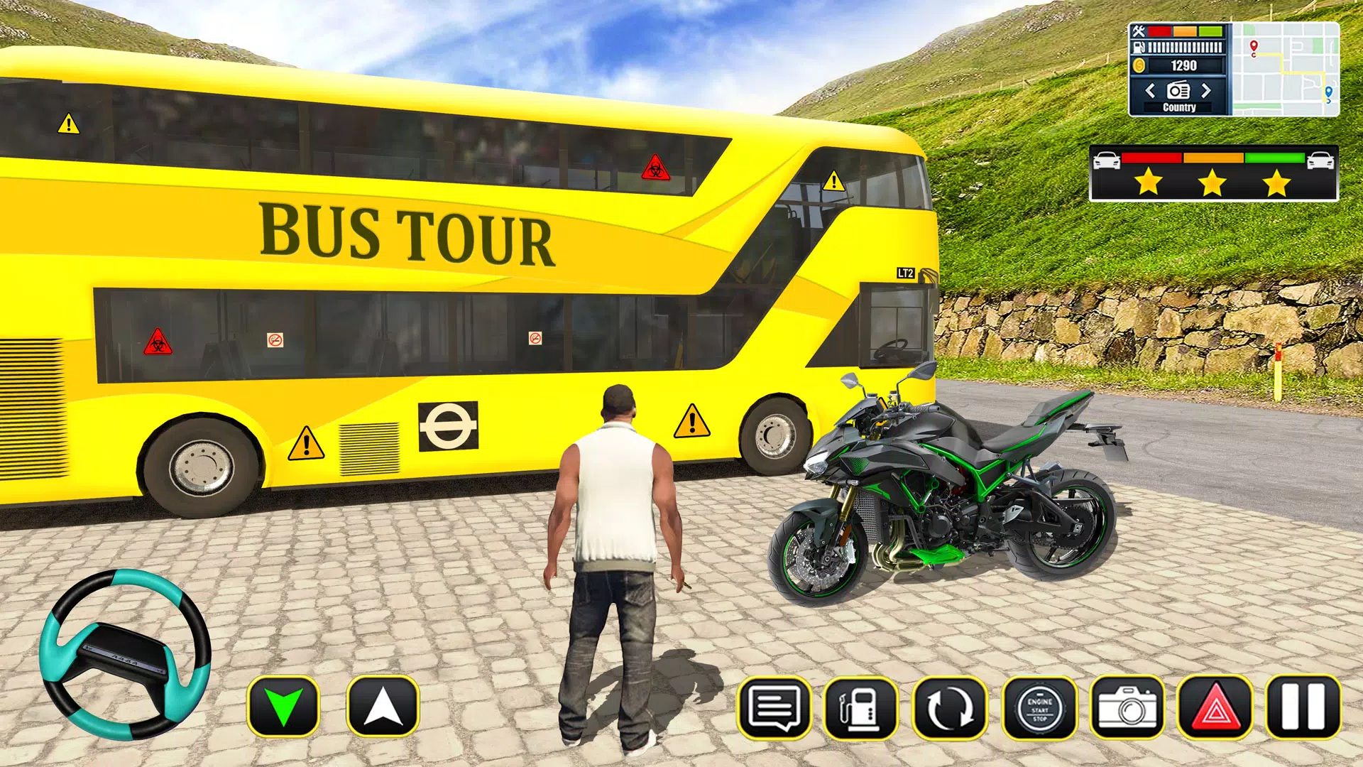 教练巴士驾驶 3D 运输