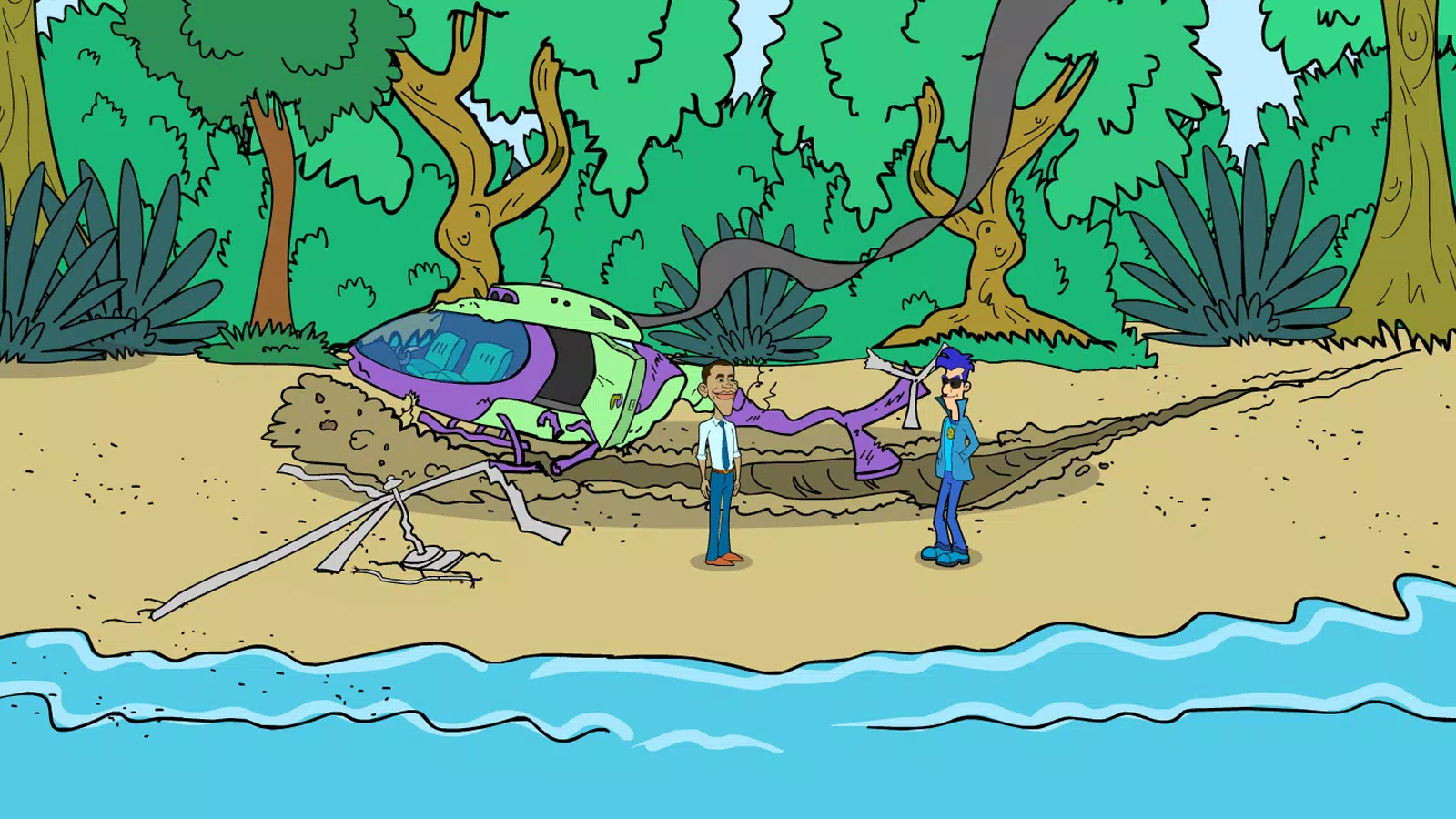 科迪奥巴马疯狂岛逃亡