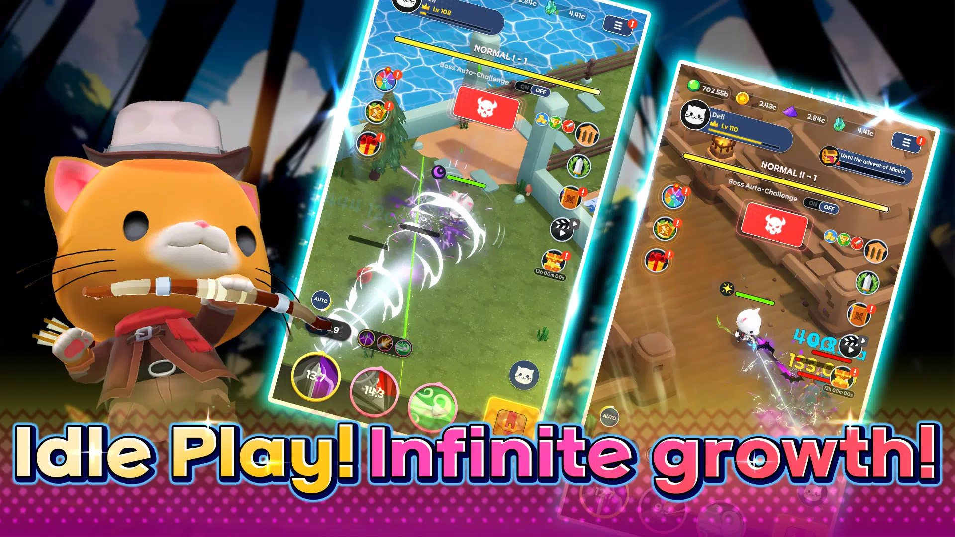 塔猫之战：AFK Idle RPG