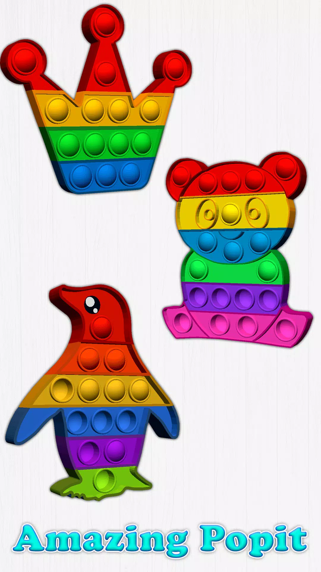 Pop-It Fidget 3D ASMR玩具 Pop-It Fidget 3D ASMR玩具