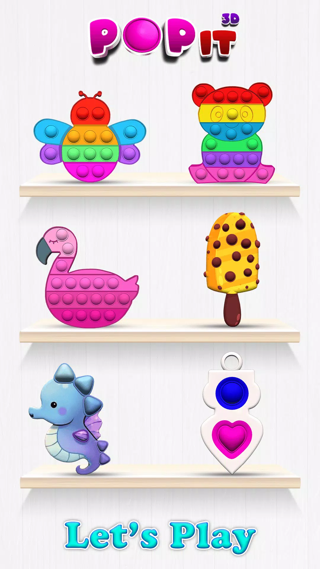 Pop-It Fidget 3D ASMR玩具 Pop-It Fidget 3D ASMR玩具