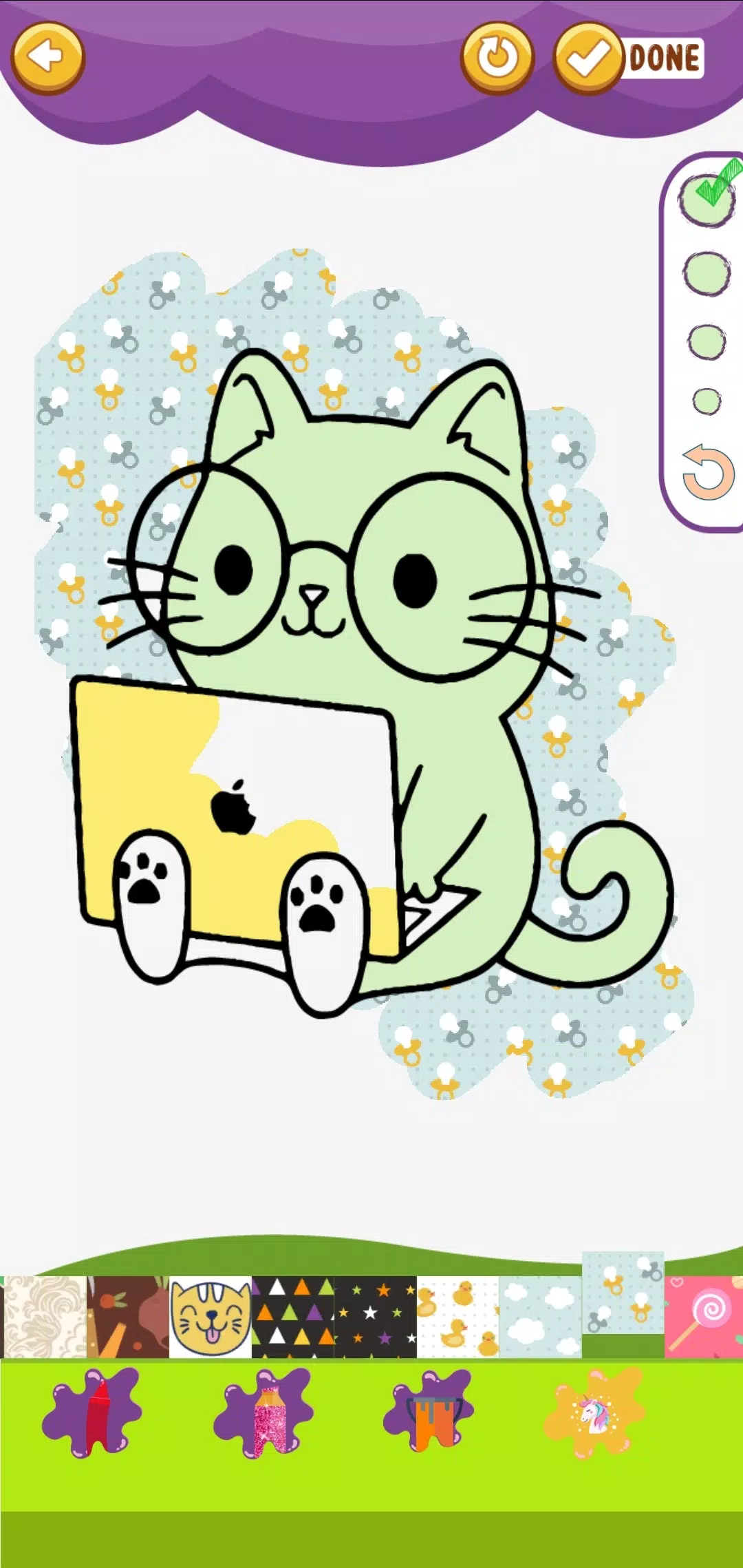 着色可爱的闪光 着色可爱的闪光