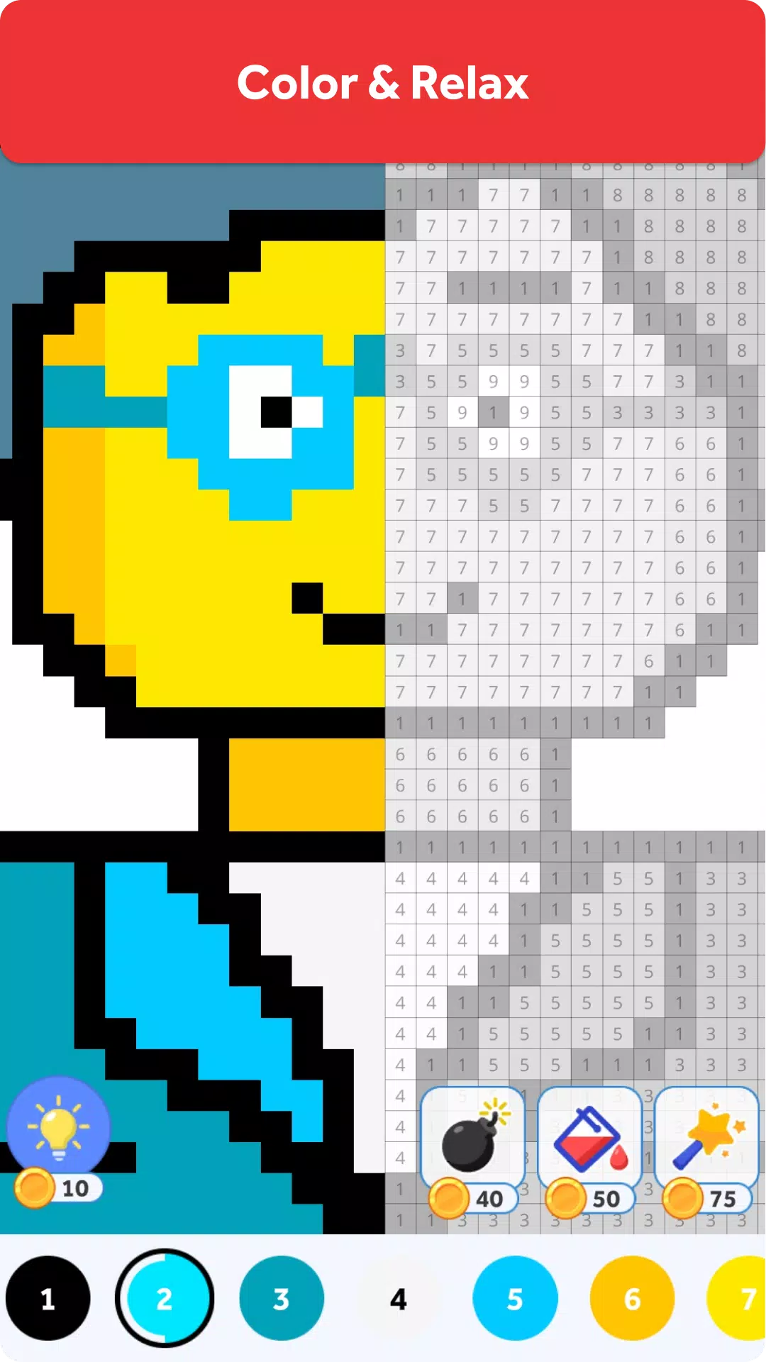 Pixelmania-按数字显示颜色 Pixelmania-按数字显示颜色