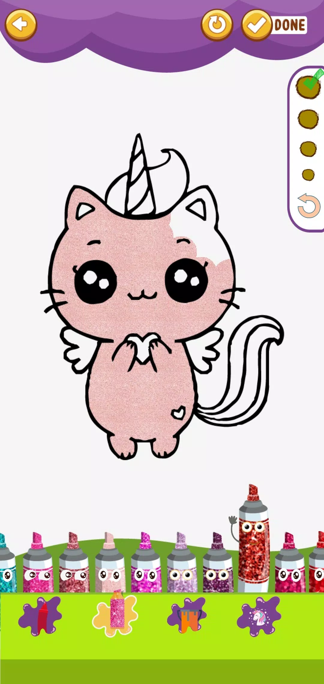 着色可爱的闪光 着色可爱的闪光