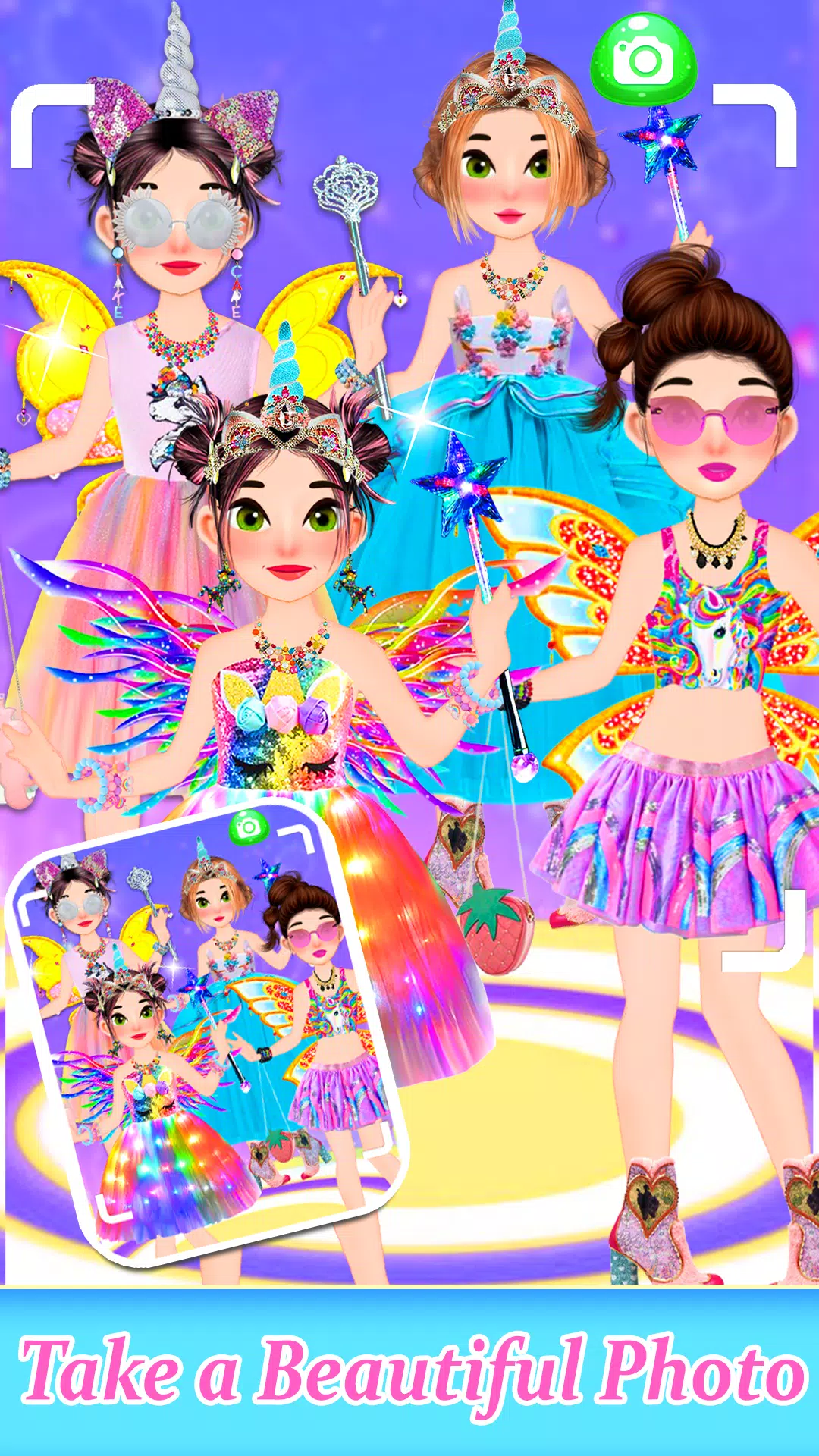 女孩独角兽打扮游戏