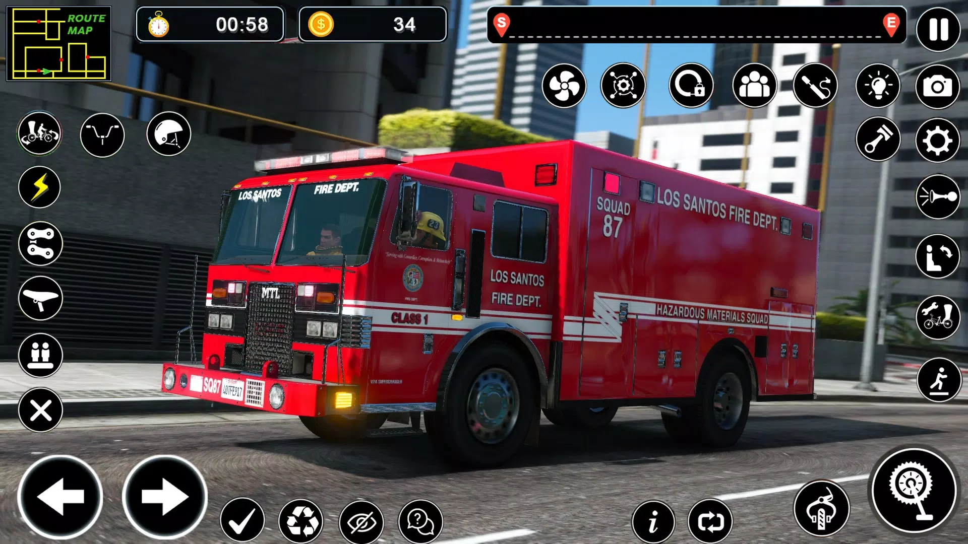 美国消防车消防员游戏 美国消防车消防员游戏