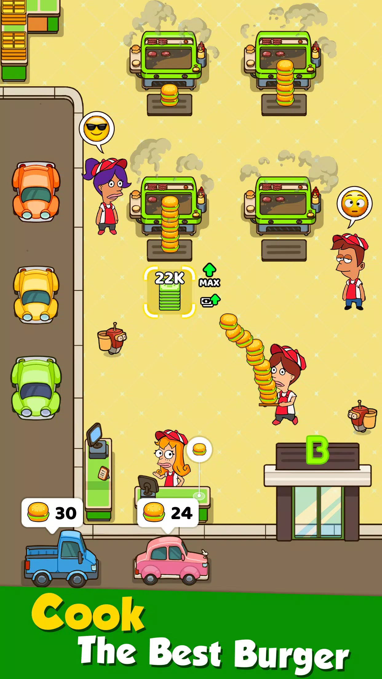 Idle Burger Tycoon - 开个汉堡店