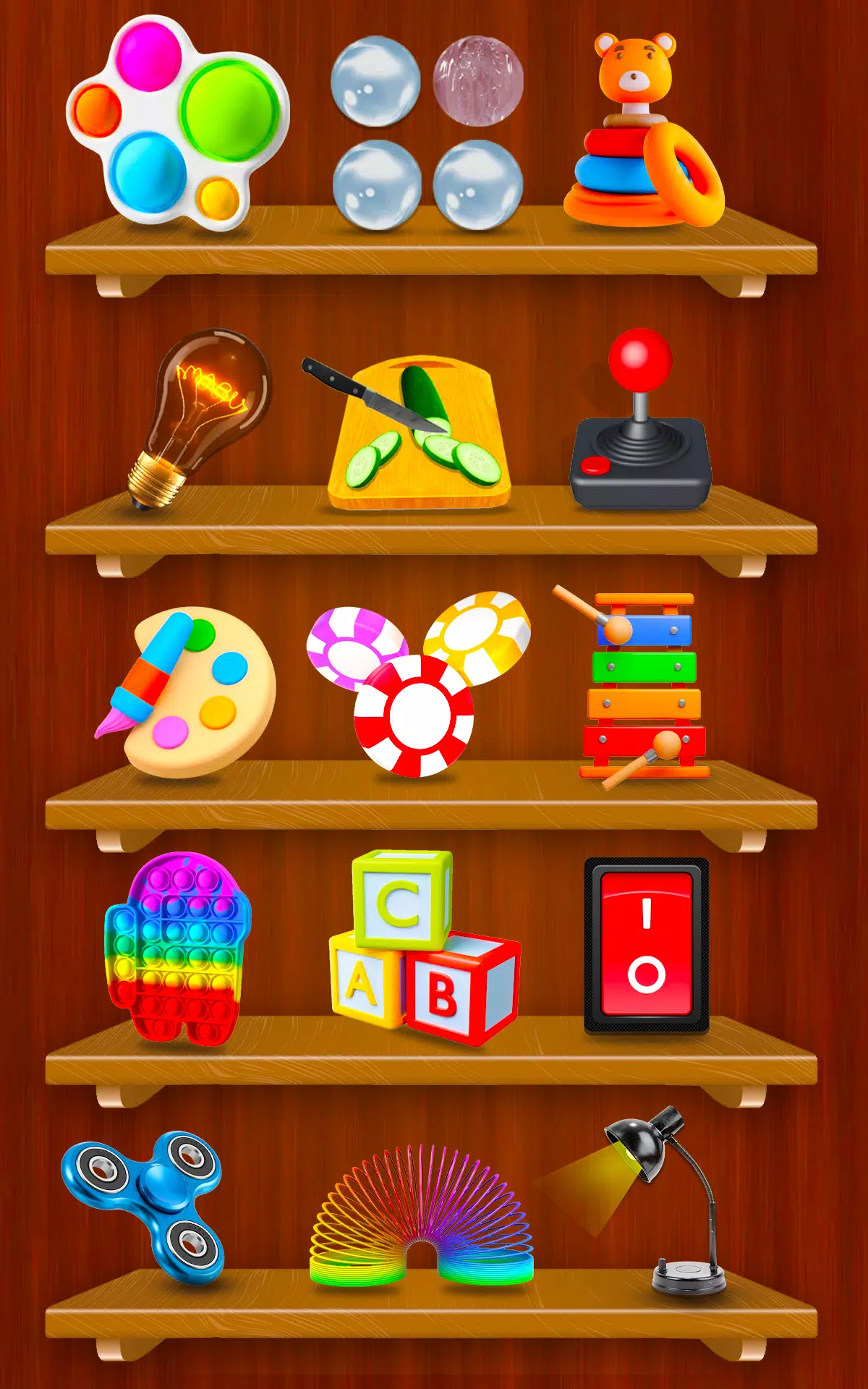 抗压 放松游戏 - 坐立不安的玩具 3D - 弹出它游戏 抗压 放松游戏 - 坐立不安的玩具 3D - 弹出它游戏