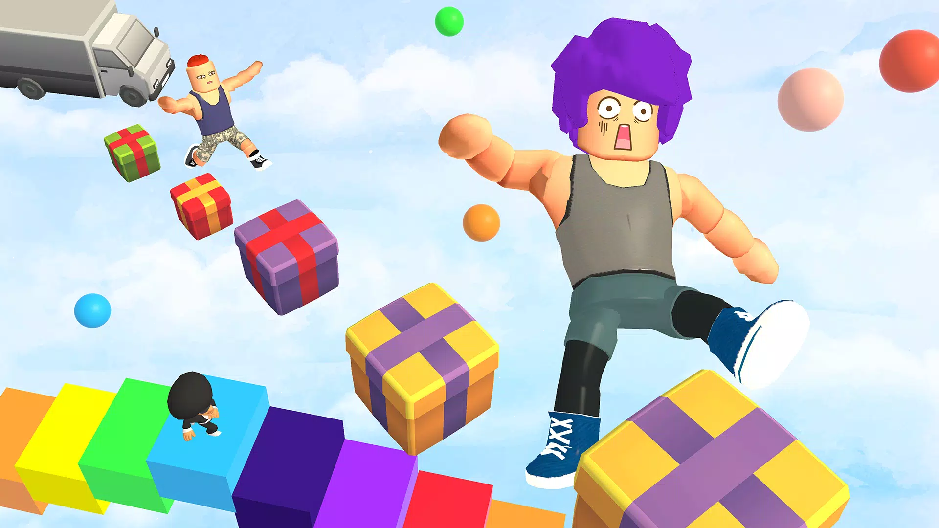 跳起来：缩放人跑