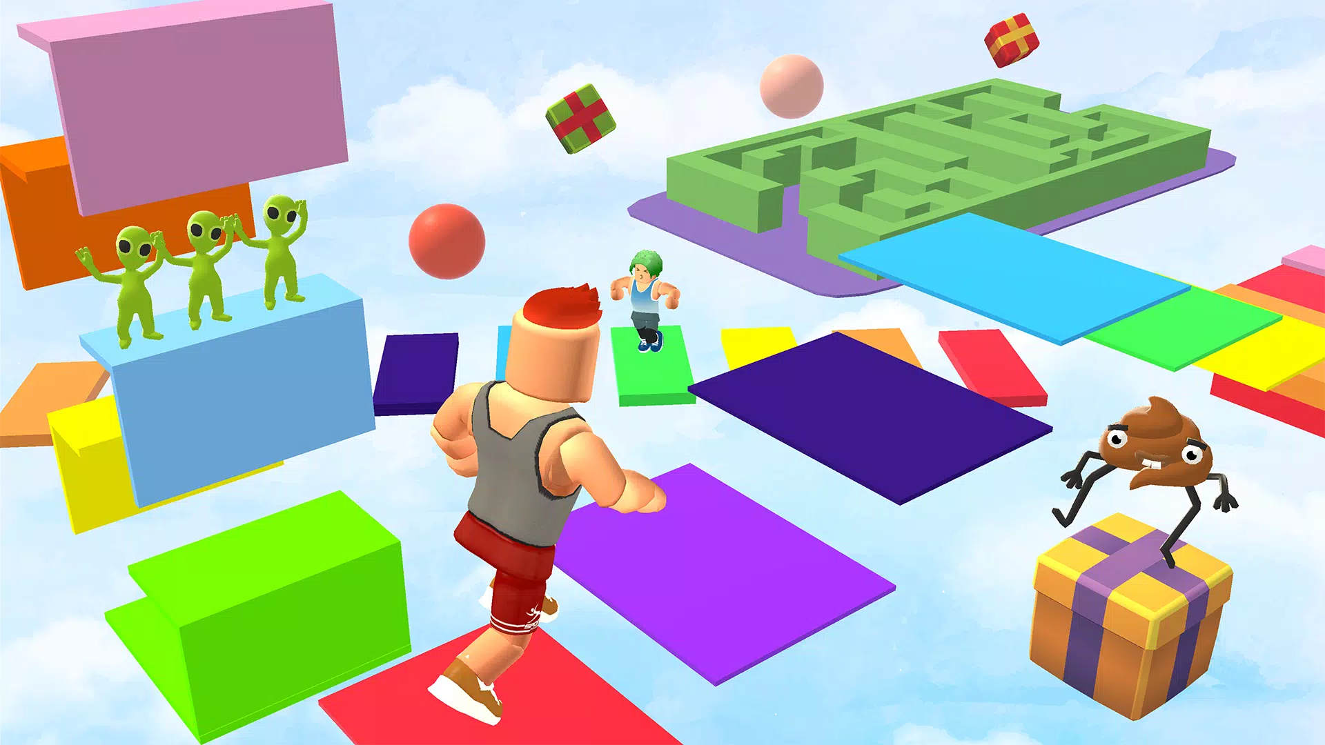 跳起来：缩放人跑