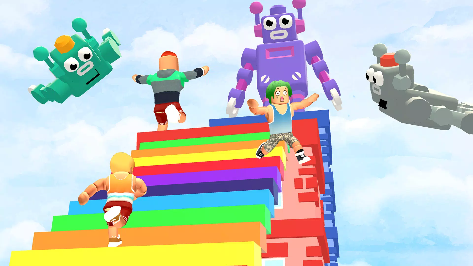 跳起来：缩放人跑