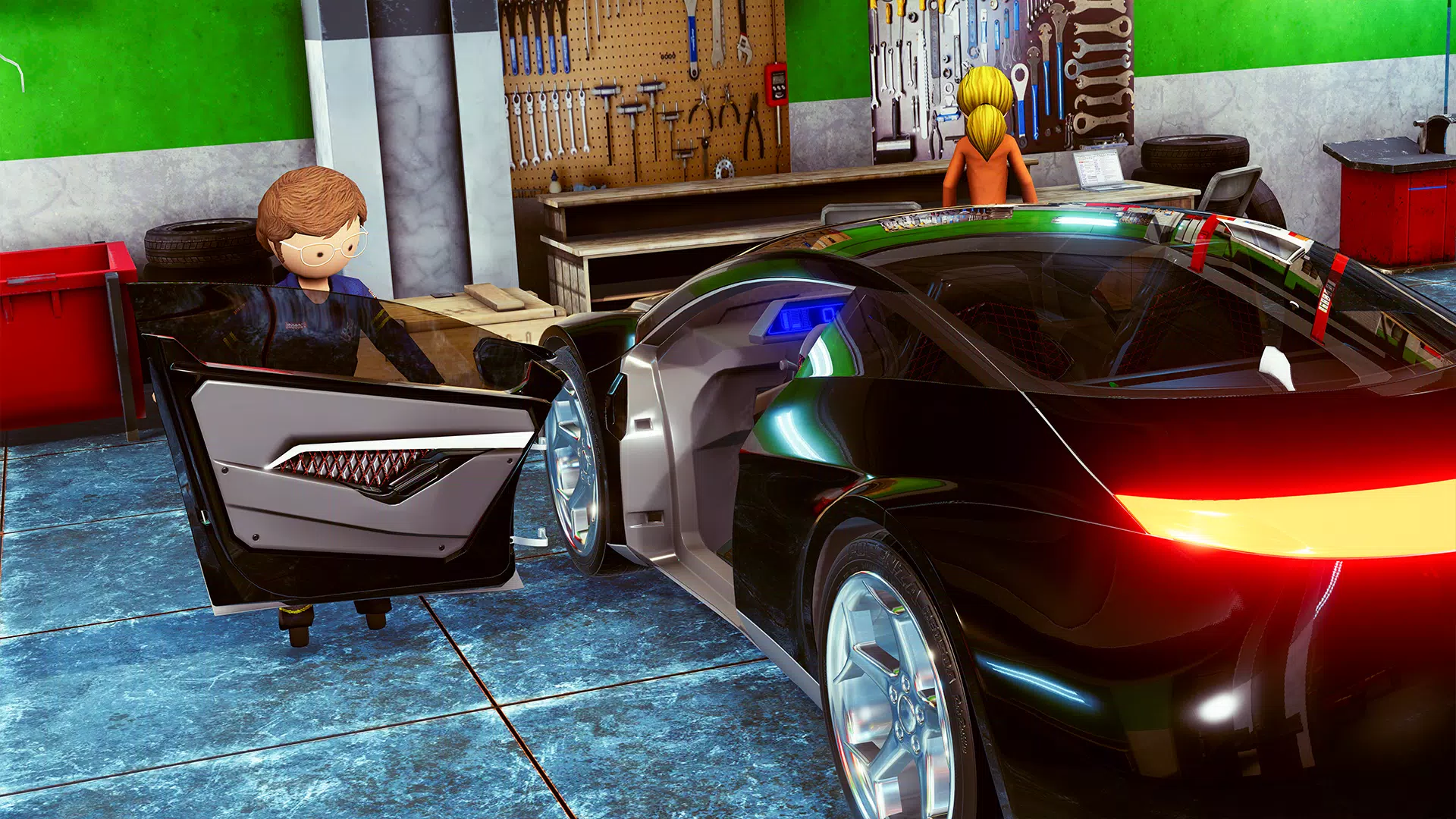 火柴人汽车修理工模拟器2023修理我的车库大亨游戏 火柴人汽车修理工模拟器2023修理我的车库大亨游戏