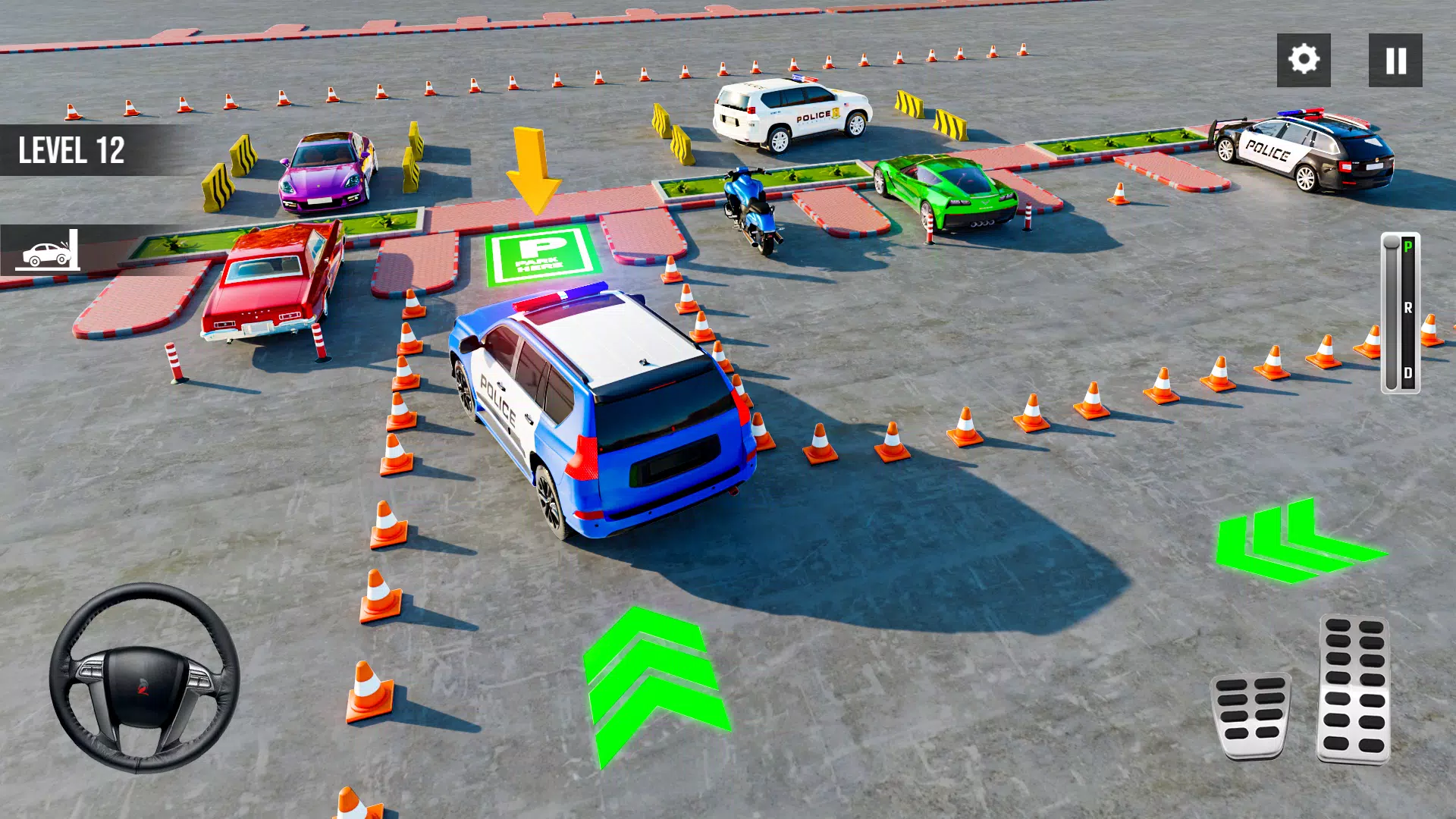 警察普拉多停车场 3D