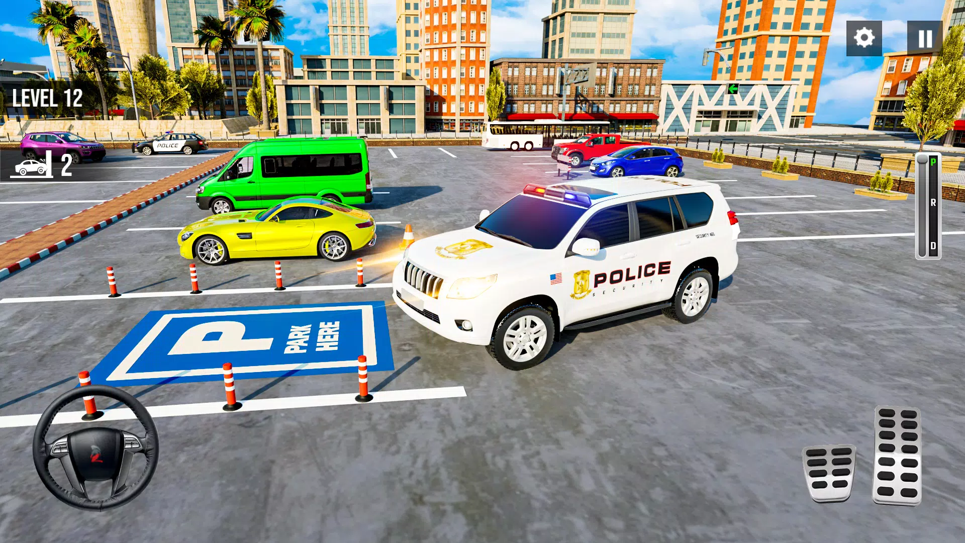 警察普拉多停车场 3D