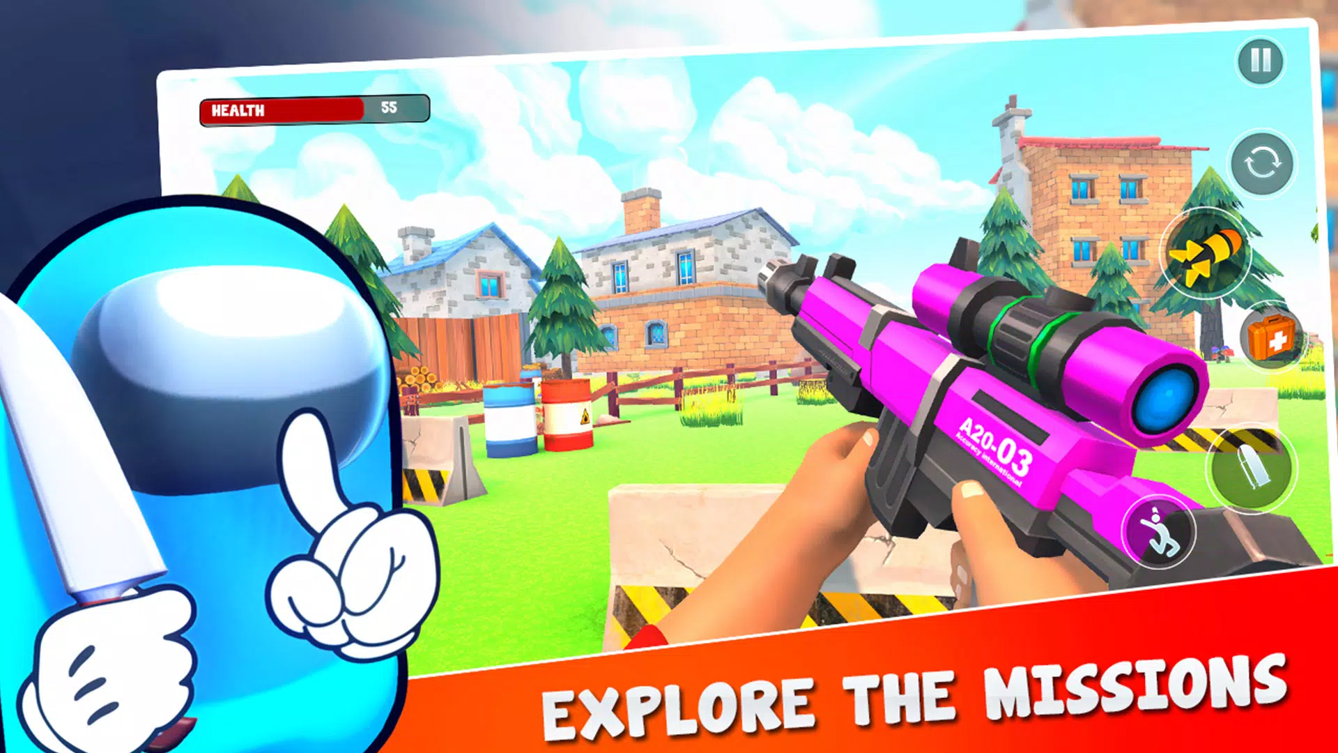 Gun Battle Shooter: 未来之役 游戏 多人